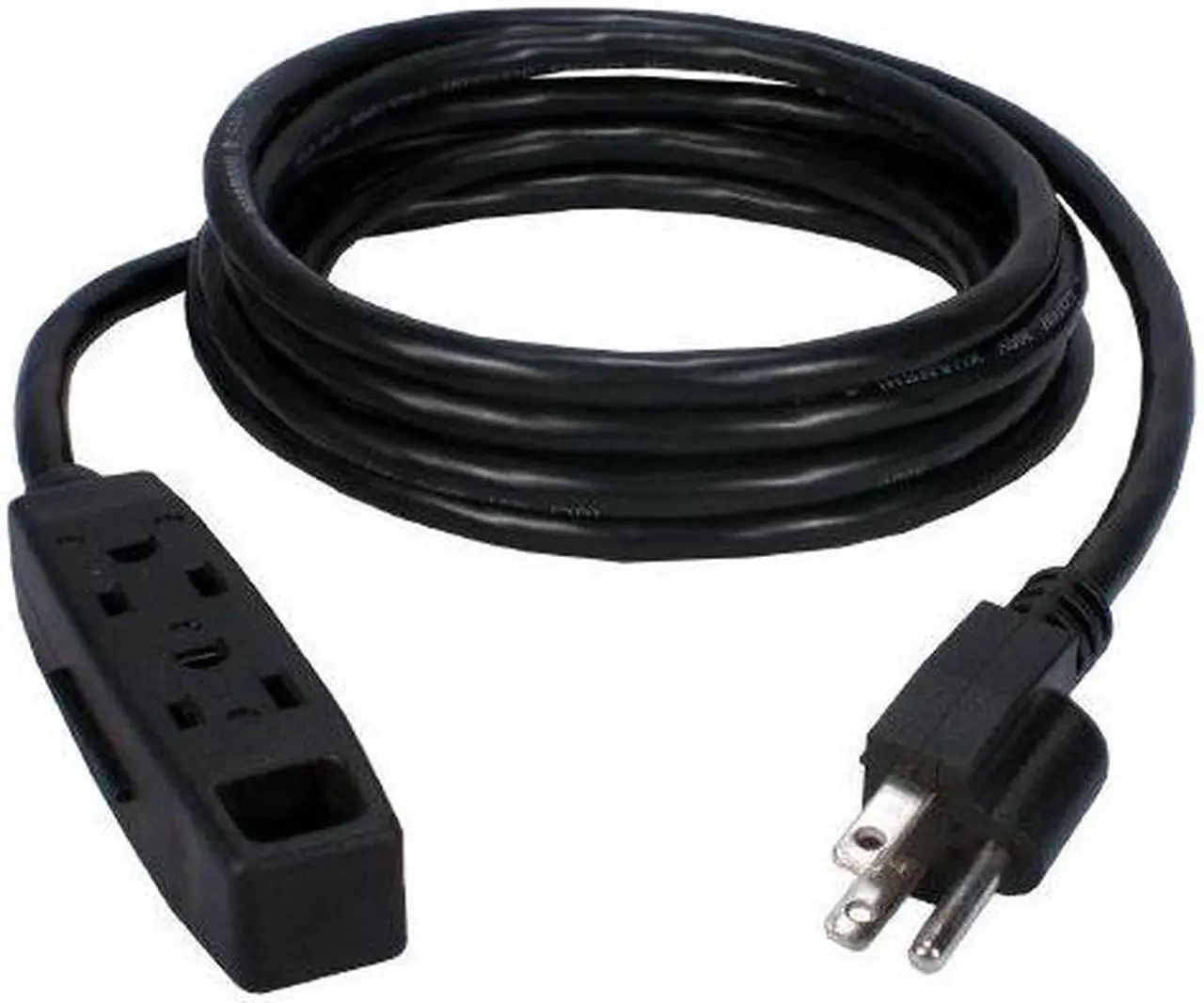 Alt view image 15 of 15 - QVS PC3PX-10 3 Outlets Power Strip 125V Input Voltage 10 ft. Cord Length