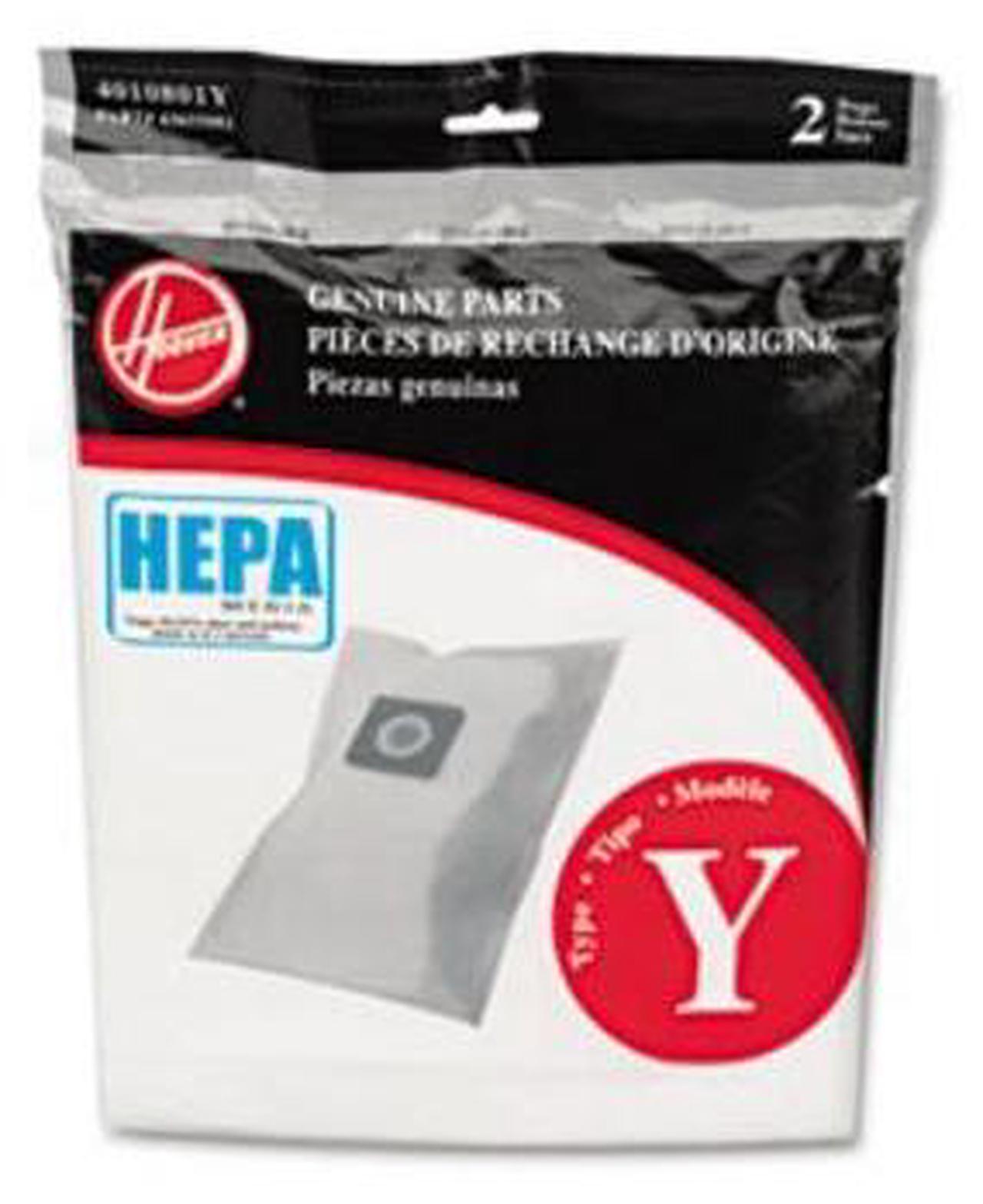Alt view image 7 of 7 - HEPA AH10040 Y Filtration Bags for Hoover Upright Cleaners 2/Pack