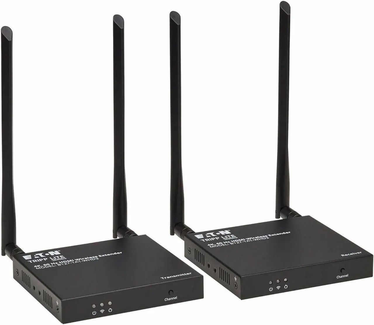 Alt view image 8 of 15 - Eaton Tripp Lite Series HDMI over Wireless Extender Kit w IR, 4K 60 Hz, Wireless HDMI, Switchable Channel, Up to 164 ft. (50 m) - 164.04 ft Range - 1 x HDMI In - 2 x HDMI Out - 1 - 1 - 1080p, 720p - 4