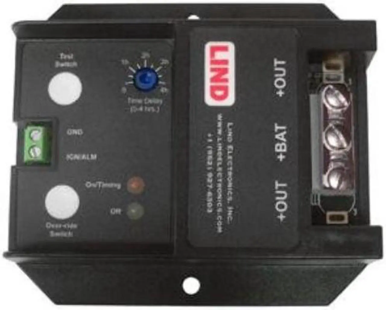 Alt view image 8 of 8 - LIND ELECTRONICS LOW PROFILE SHUTDOWN TIMER, 4HR ADJUSTABLE TIME, SCREW TERMS, 12 VOLTS, 30 AMPS