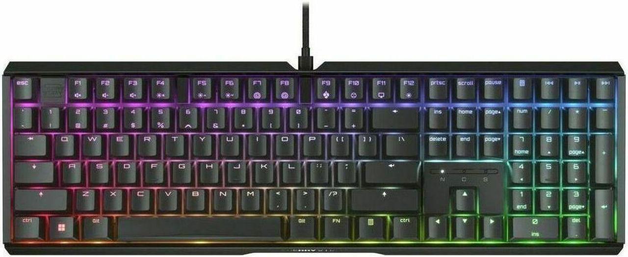 Alt view image 8 of 9 - CHERRY MX 3.1 Wired Gaming Keyboard - Black aluminum housing, MX2A BROWN RGB Switch, Abrasion resistant keys, Detachable braided cable