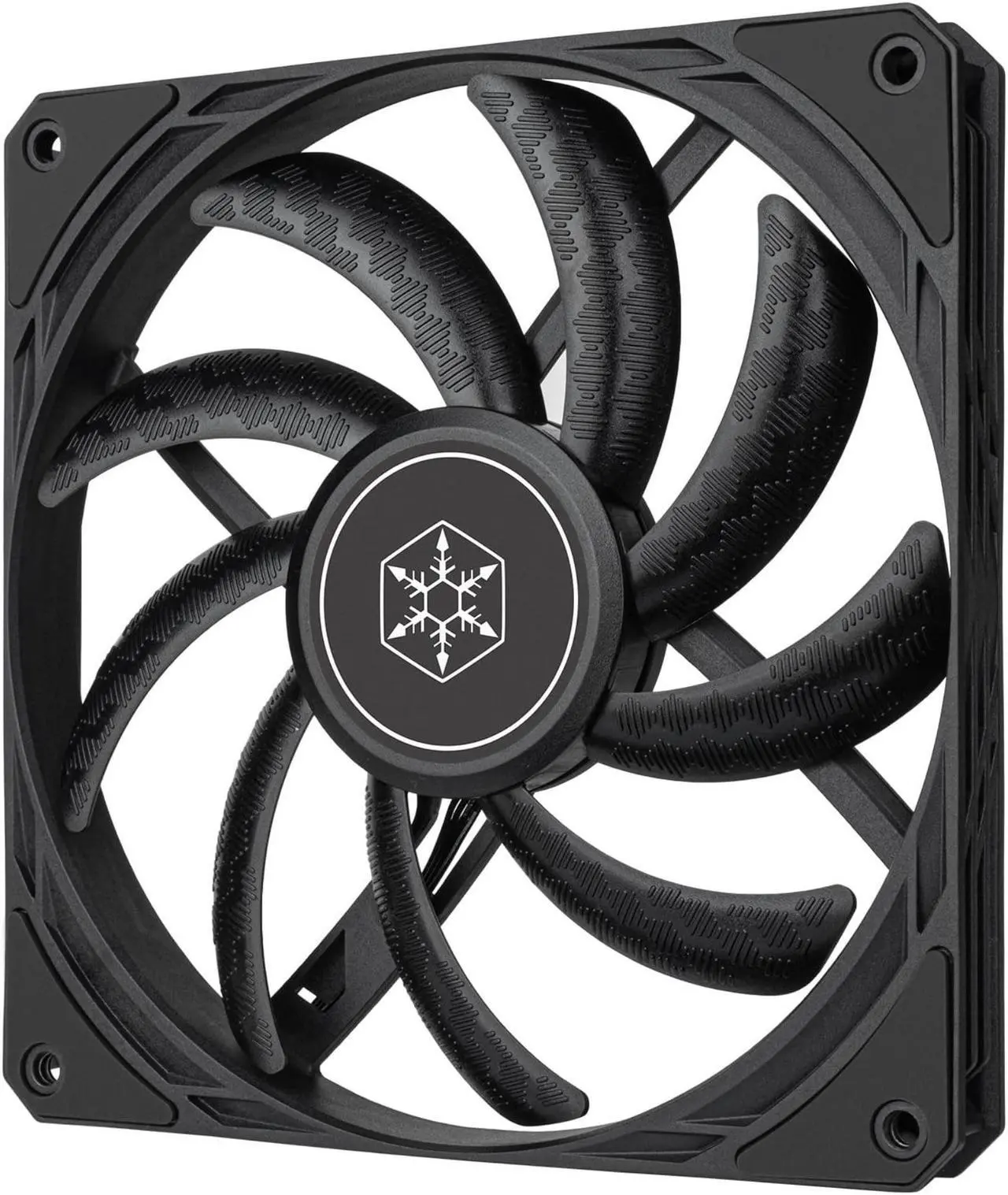 Alt view image 5 of 12 - SilverStone SST-AS140B Air Slimmer 140 Enhanced 140mm slim fan with full-range PWM