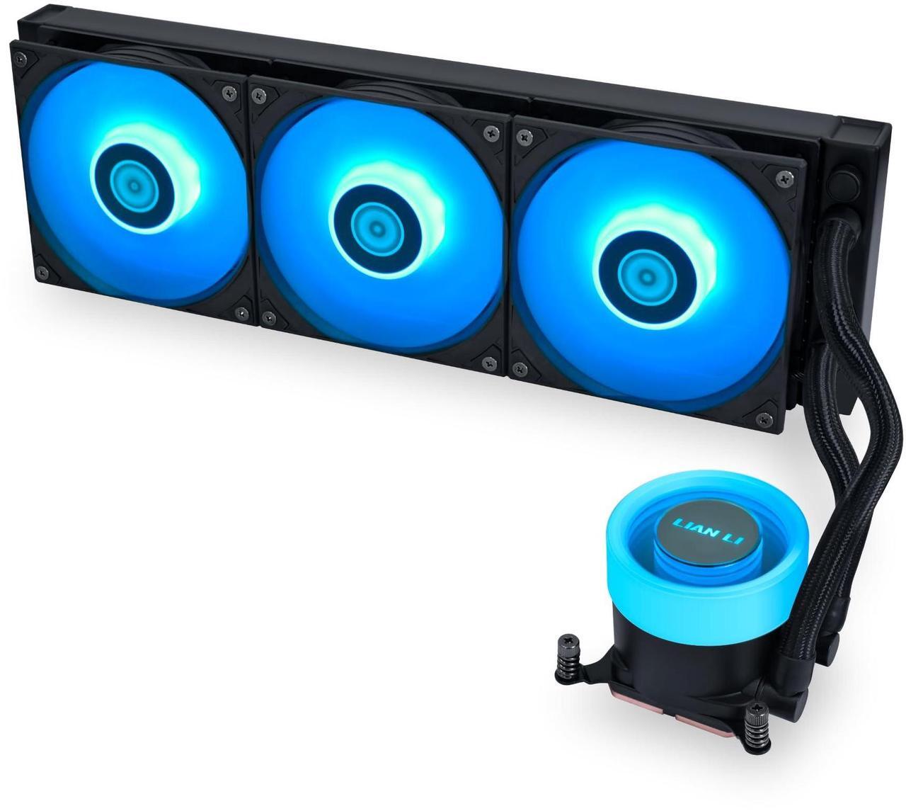 Alt view image 7 of 7 - Lian Li Galahad II Lite Liquid Cooler 360mm RGB FansAIO CPU Water Cooling, Customizable ARGB Pump Block, Low Noise Hydraulic Bearing, Switchable Lid & 28mm PBT Fan for LGA 1700/1851/AM5/4 (GA2L36RB)