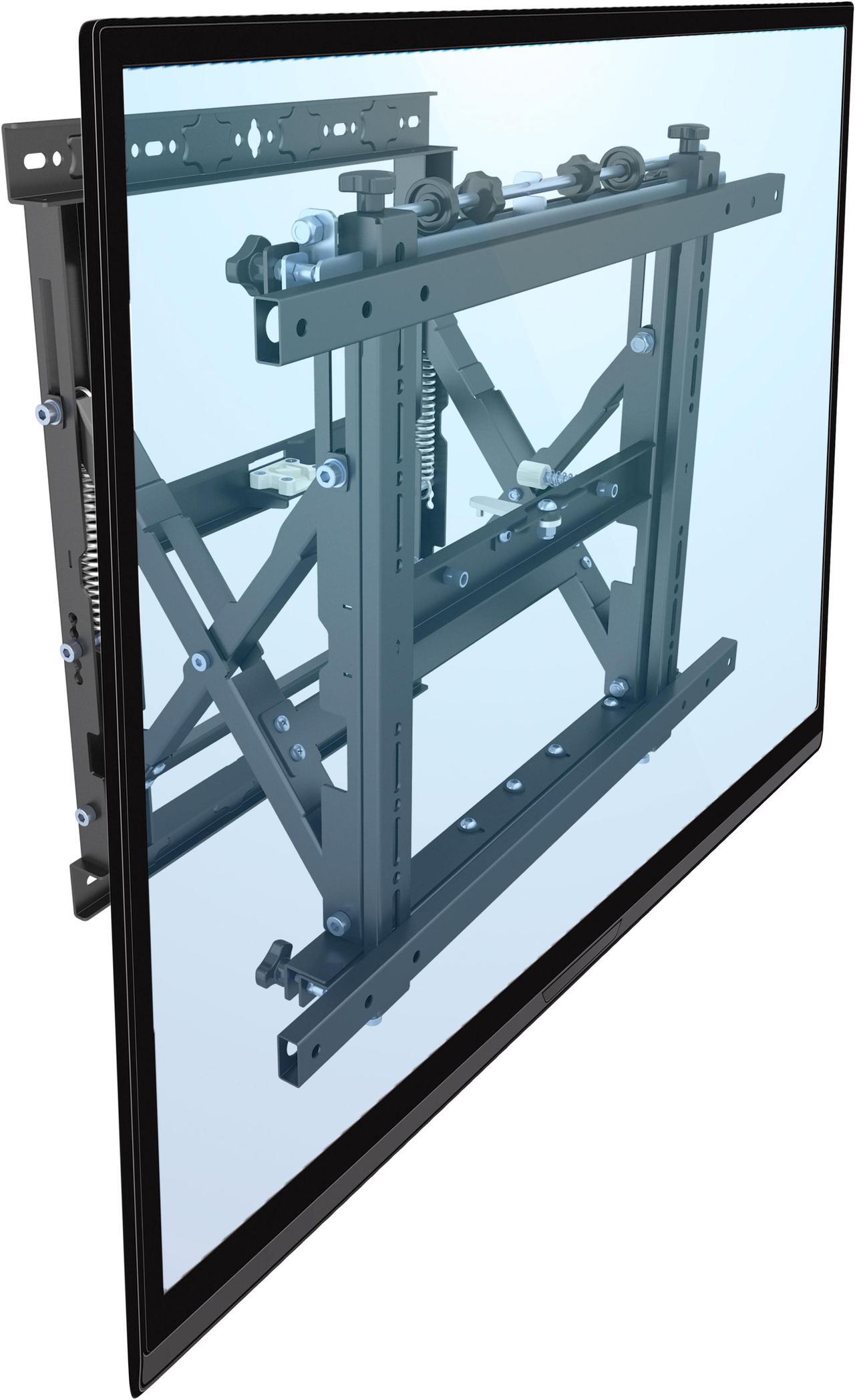 Alt view image 14 of 15 - Mount-It! Digital Signage TV Mount | Fits 50"-70" TVs | Menu Board Pop Out Function
