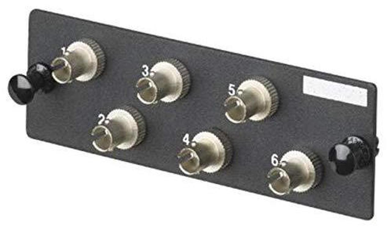 Alt view image 4 of 4 - Panduit Fiber Adapter Panel 8 ST Simplex Singlemode Adapters FAP8WSTZ