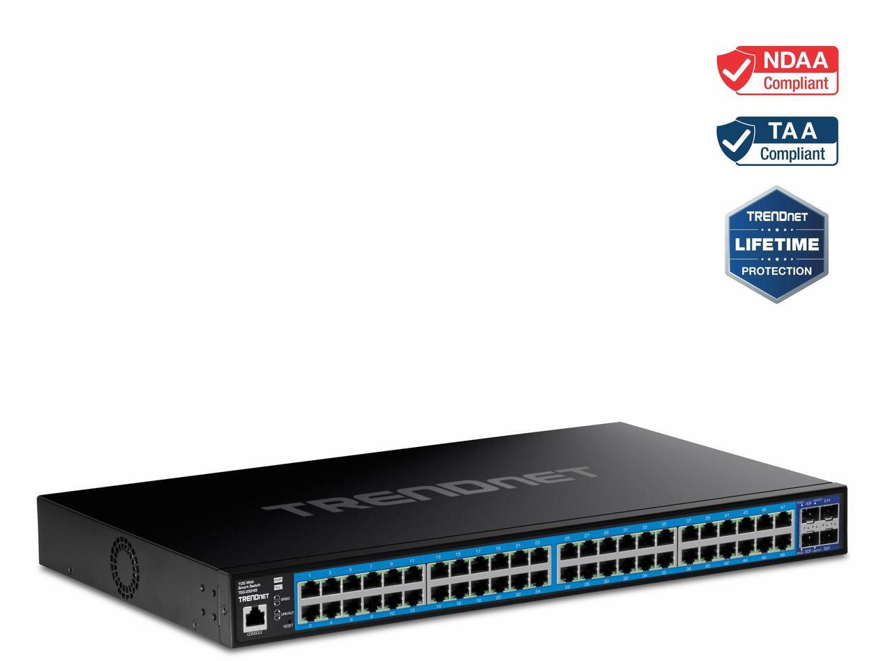 Alt view image 15 of 15 - TRENDnet TEG-3524S , 52-Port Gigabit Web Smart Switch with 10G SFP+ ports