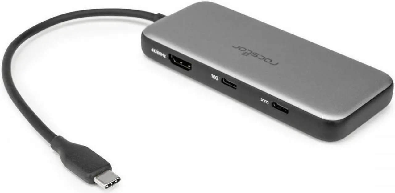 Alt view image 8 of 9 - Rocstor Type-C to HDMI/USB-A 10GX2/Type-C 10G data/SD/TF/PD Charging with DP1.4 Alt mode - for Desktop PC/Notebook/Tablet/Smartphone/Monitor/Memory Card Reader - Charging Capability - Memory Card Read
