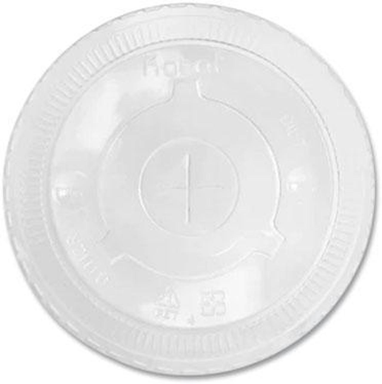 Main image of PET Lids Flat Lid Fits 32 oz Cold Cups Plastic Clear 600/Carton CKCL1045