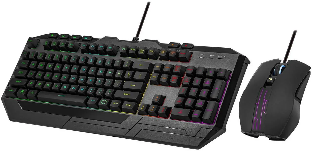 Alt view image 8 of 9 - Cooler Master Devastator 3 RGB Gaming Combo - USB 1.1 Type A Membrane Cable Keyboard - Black - USB 2.0 Cable Mouse - Optical - 4800 dpi - Symmetrical - Compatible with PC