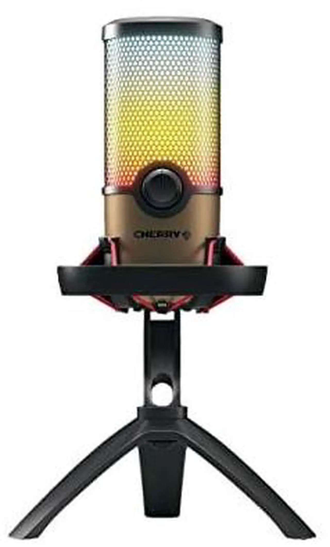 Alt view image 11 of 11 - CHERRY UM 9.0 PRO RGB Wired Microphone - Black, Copper - 8.20 ft - Stereo - 20 Hz to 20 kHz - Cardioid, Bi-directional, Omni-directional - Stand Mountable - USB 2.0