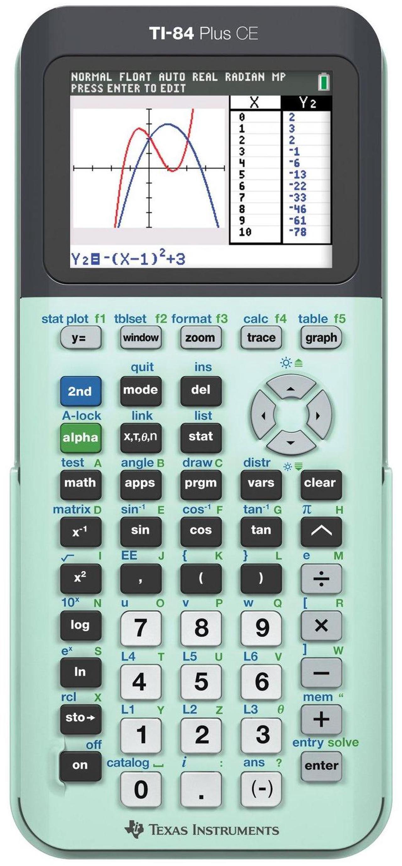 Alt view image 11 of 12 - Texas Instruments TI-84 Plus CE Graphing Calculator - Mint