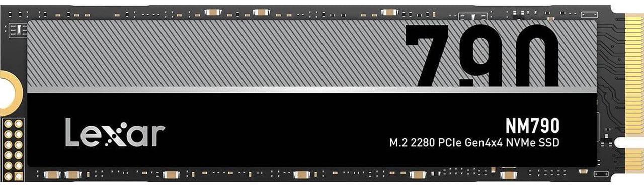 Alt view image 8 of 8 - Lexar 1TB NM790 SSD PCIe Gen4 NVMe M.2 2280 Internal Solid State Drive, Up to 7400/6500 MB/s Read/Write, Compatible with PS5, for Gamers and Creators, Black (LNM790X001T-RNNNU)