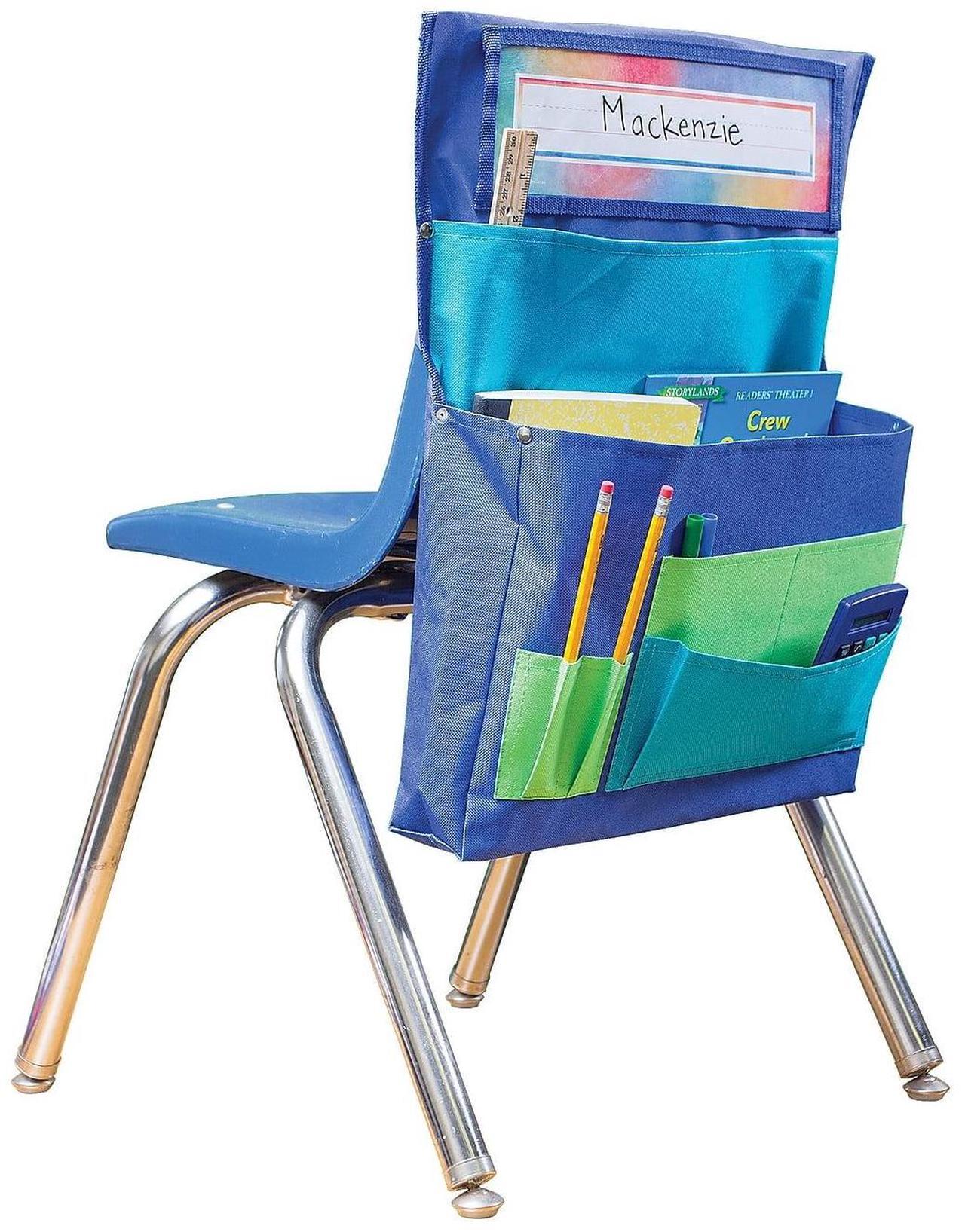 Alt view image 3 of 3 - Teacher Created Resources Chair Pocket Blue/Teal/Lime (TCR20970)