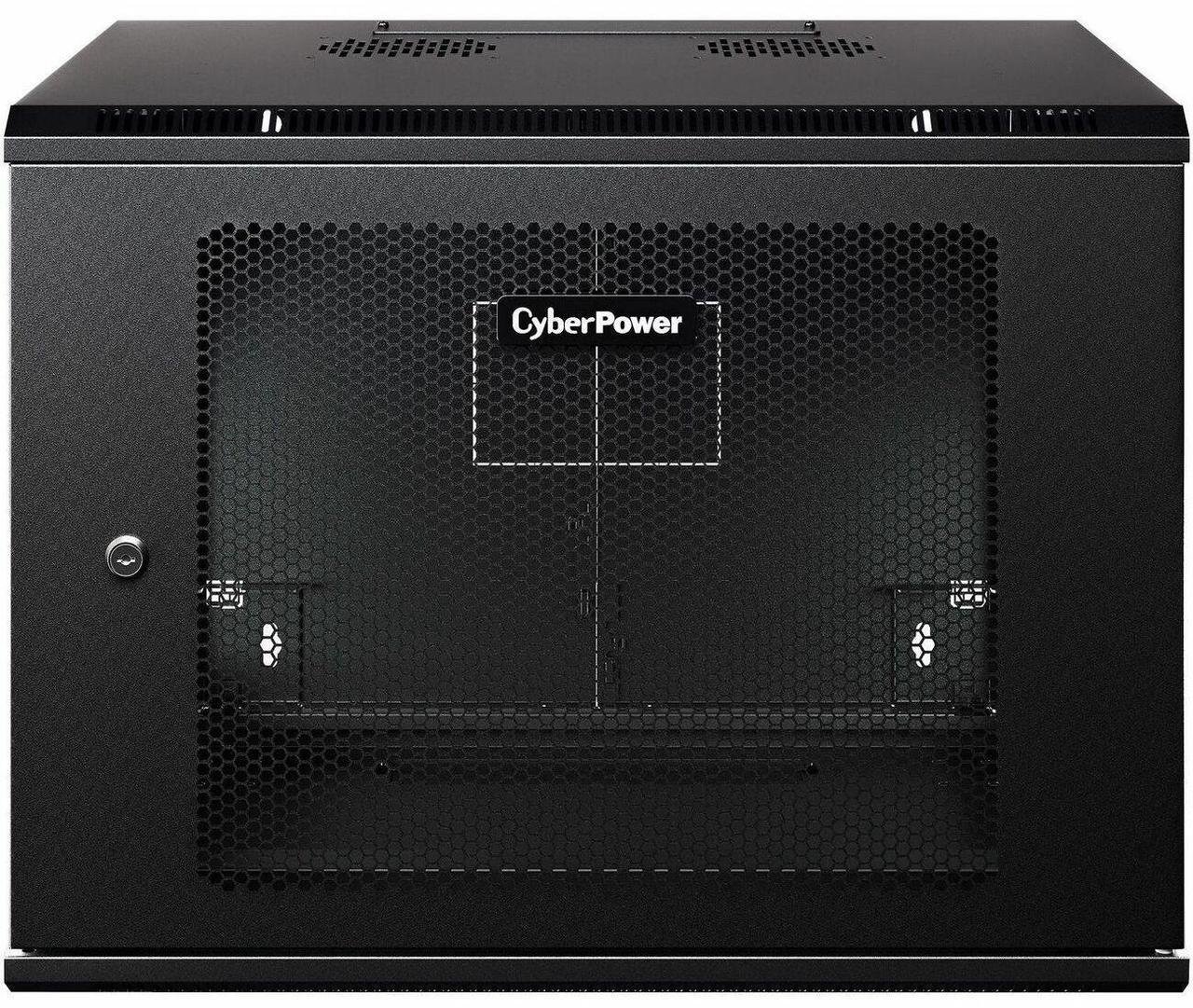 Alt view image 4 of 4 - CyberPower Carbon CR9U61003 9U Wall Mount Rack Enclosure, Black