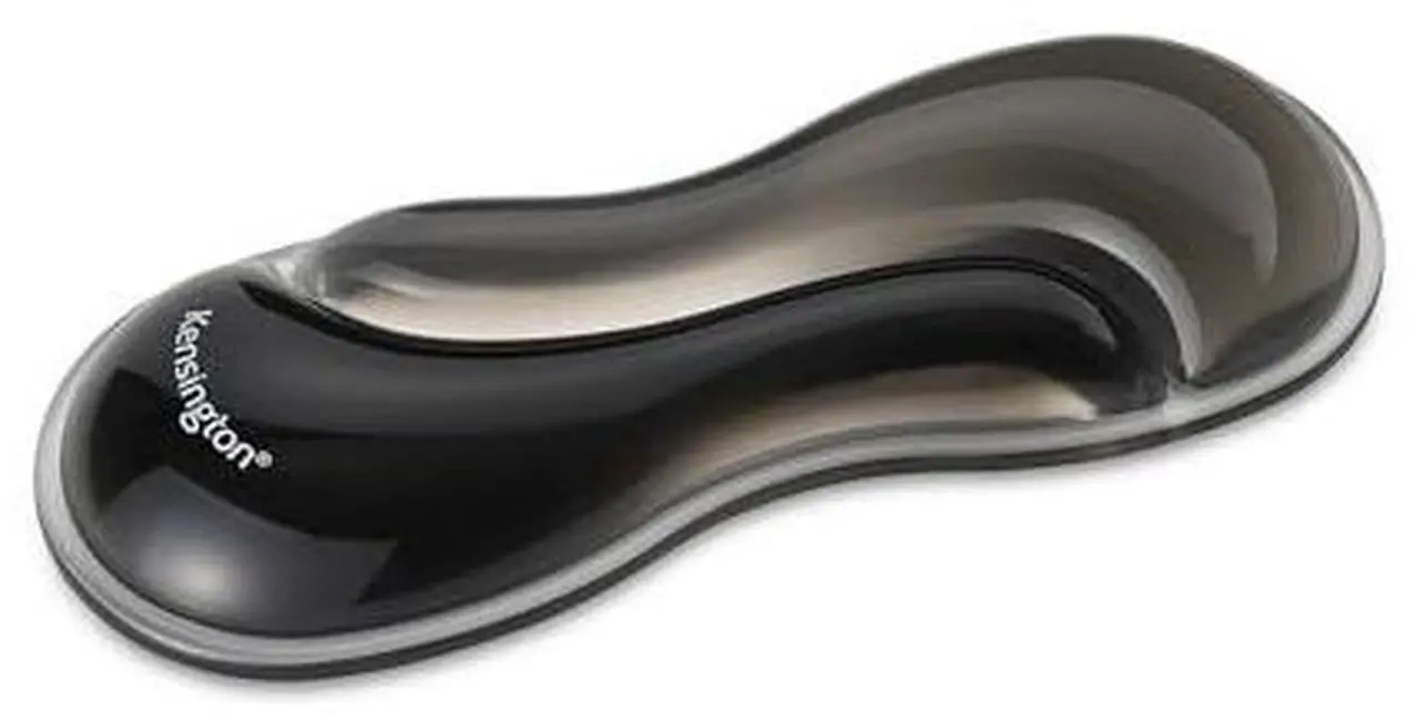 Alt view image 14 of 14 - Kensington Slim Duo Gel Mouse/Trackball Wrist Rest - 0.87" x 7.56" x 2.83" Dimension - Gray, Black - Gel - Strain Resistant - Mouse - Retail - 1