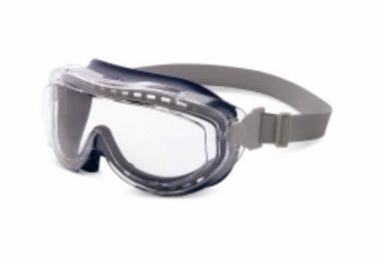 Alt view image 2 of 2 - Flex Seal OTG Goggles Clear HydroShield Anti-Fog/Anti-Scratch Lens Clear/Navy/Gray Frame S3400HS