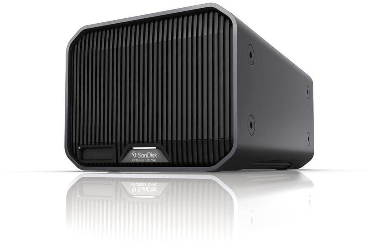 Alt view image 8 of 15 - SanDisk Professional G-Raid Project 2 Enterprise-Class Desktop Hard Drive with Thunderbolt 3 Interface, Pro-Blade SSD Mag Slot, and 510 MBPS Read Speed, 490 MBPS Write Speed (36TB, Space Gray)