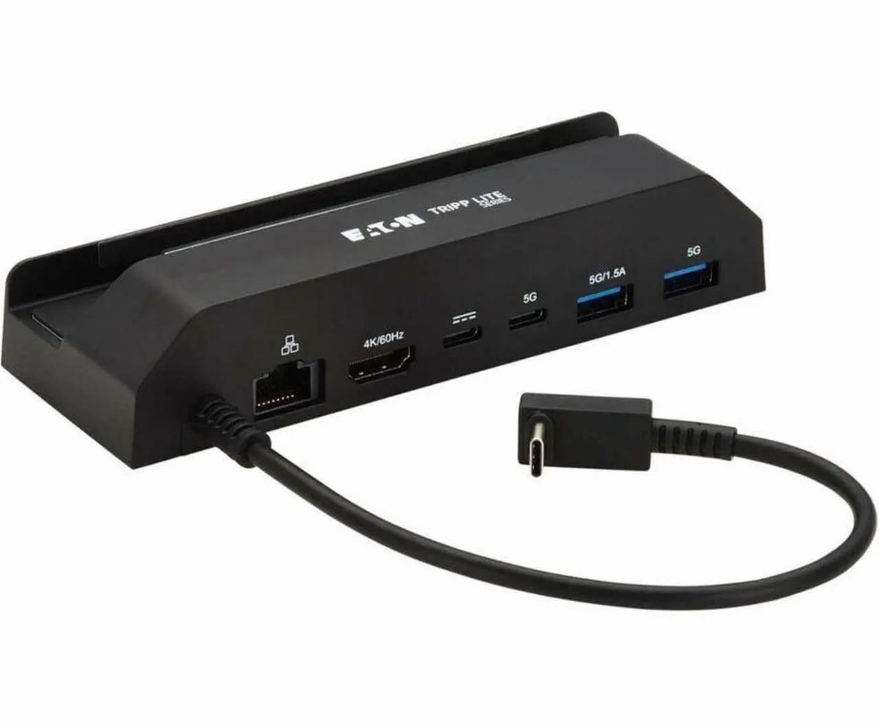 Alt view image 8 of 8 - Eaton Tripp Lite Series USB-C Docking Station for Steam Deck and ROG Ally - 4K 60 Hz HDMI, USB Hub, Gigabit Ethernet, 100W PD Charging - for Monitor, HDTV, Video Game System, Keyboard, Mouse, Hard Dri