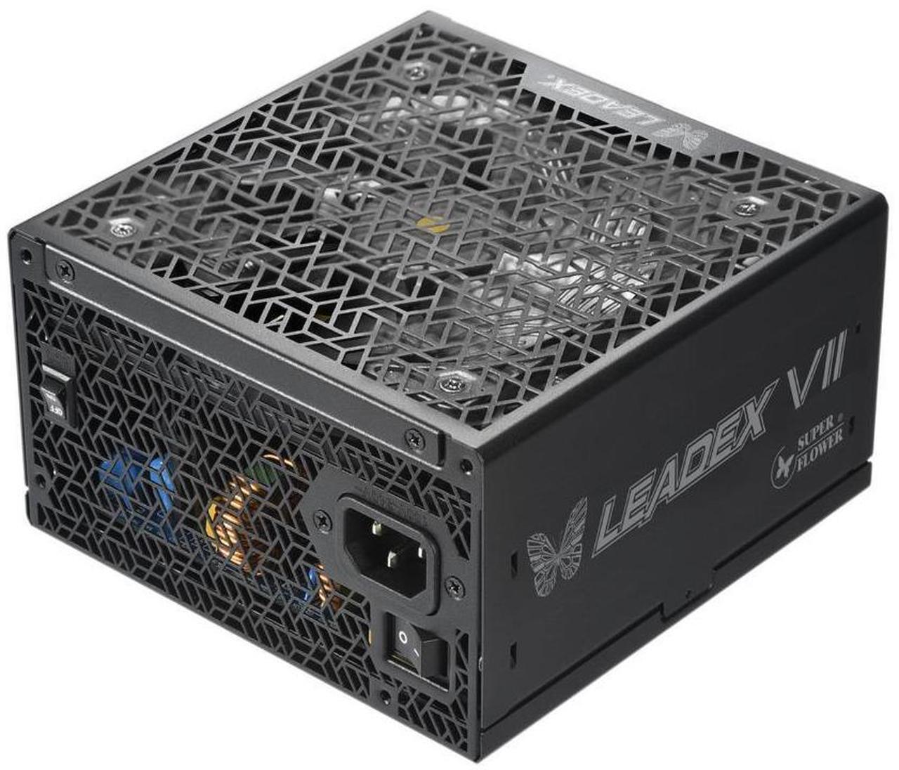 Alt view image 7 of 7 - Super Flower Leadex VII XP PRO 1200W 80+ Platinum, Cybenetics Platinum, Full Modular, ATX 3.0&PCIe 5.0, W/12VHPWR (2x8pin-16pin native cables), FDB Fan, SF-1200F14XP, Black