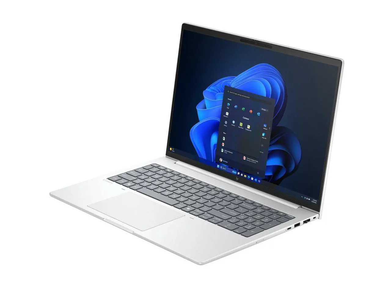 Alt view image 8 of 8 - HP EliteBook 8 G1i 16" Notebook - WUXGA - Intel Core Ultra 7 255U - 32 GB - 1 TB SSD - English Keyboard - Glacier Silver - Intel Chip - 1920 x 1200 - Windows 11 Pro - Intel - In-plane Switching (
