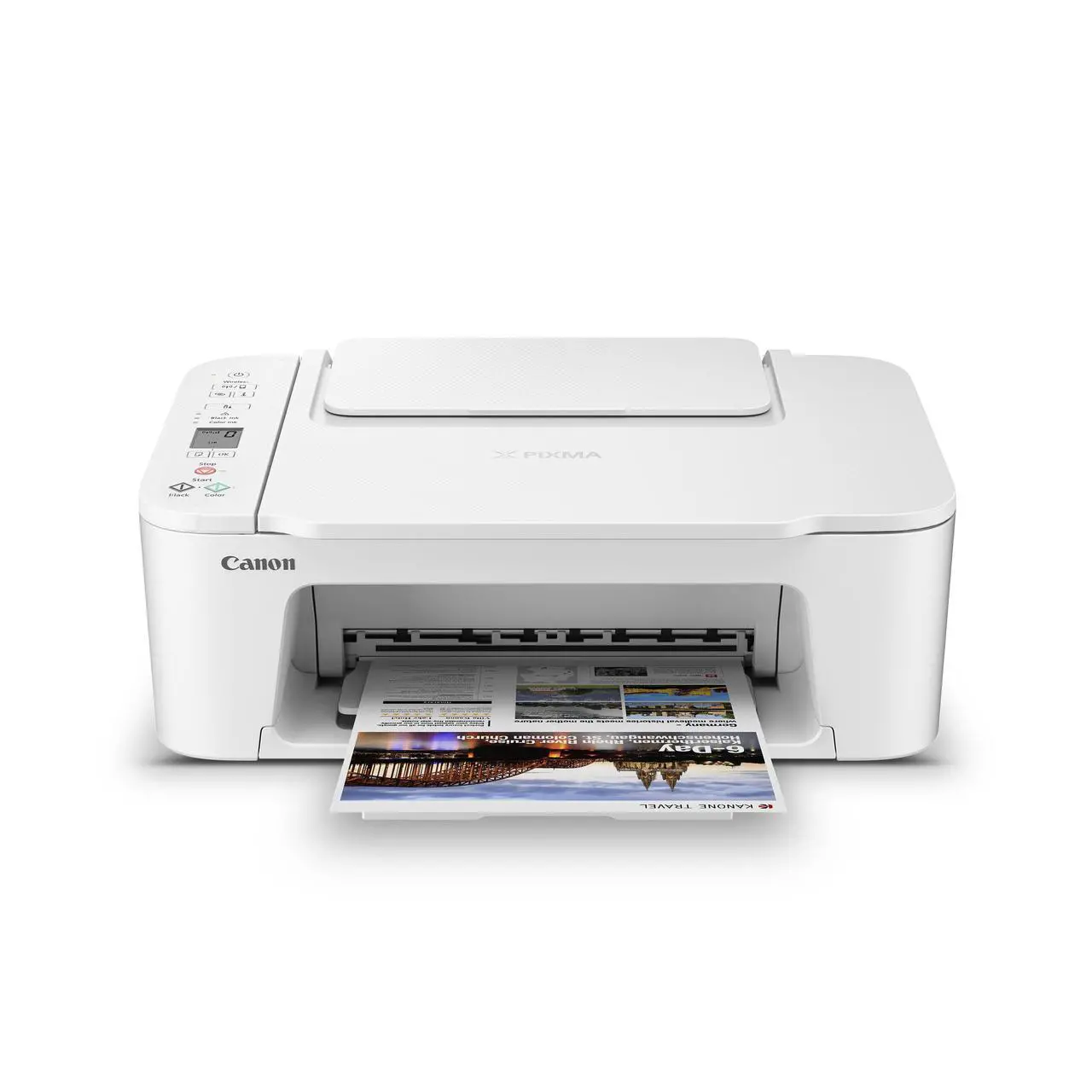 Alt view image 3 of 3 - Canon PIXMA TS3720 Wireless All-In-One Color Inkjet Printer, White
