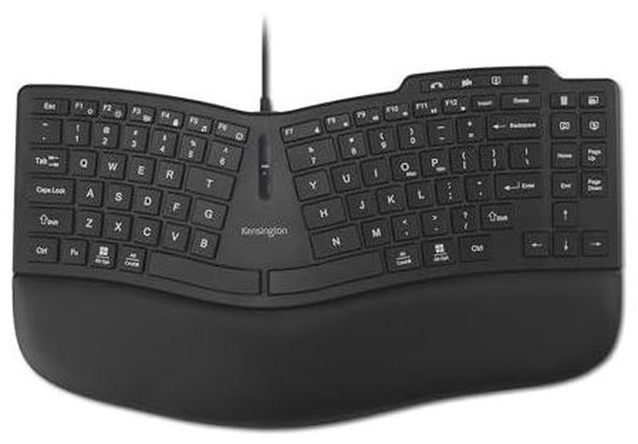 Open Box: Kensington Pro Fit Ergo KB675 EQ TKL Wired Keyboard, USB-A Connection, Ergonomic Curved Design, Programmable Keys (K75497NA) - Newegg.com - Open Box condition - Image 21