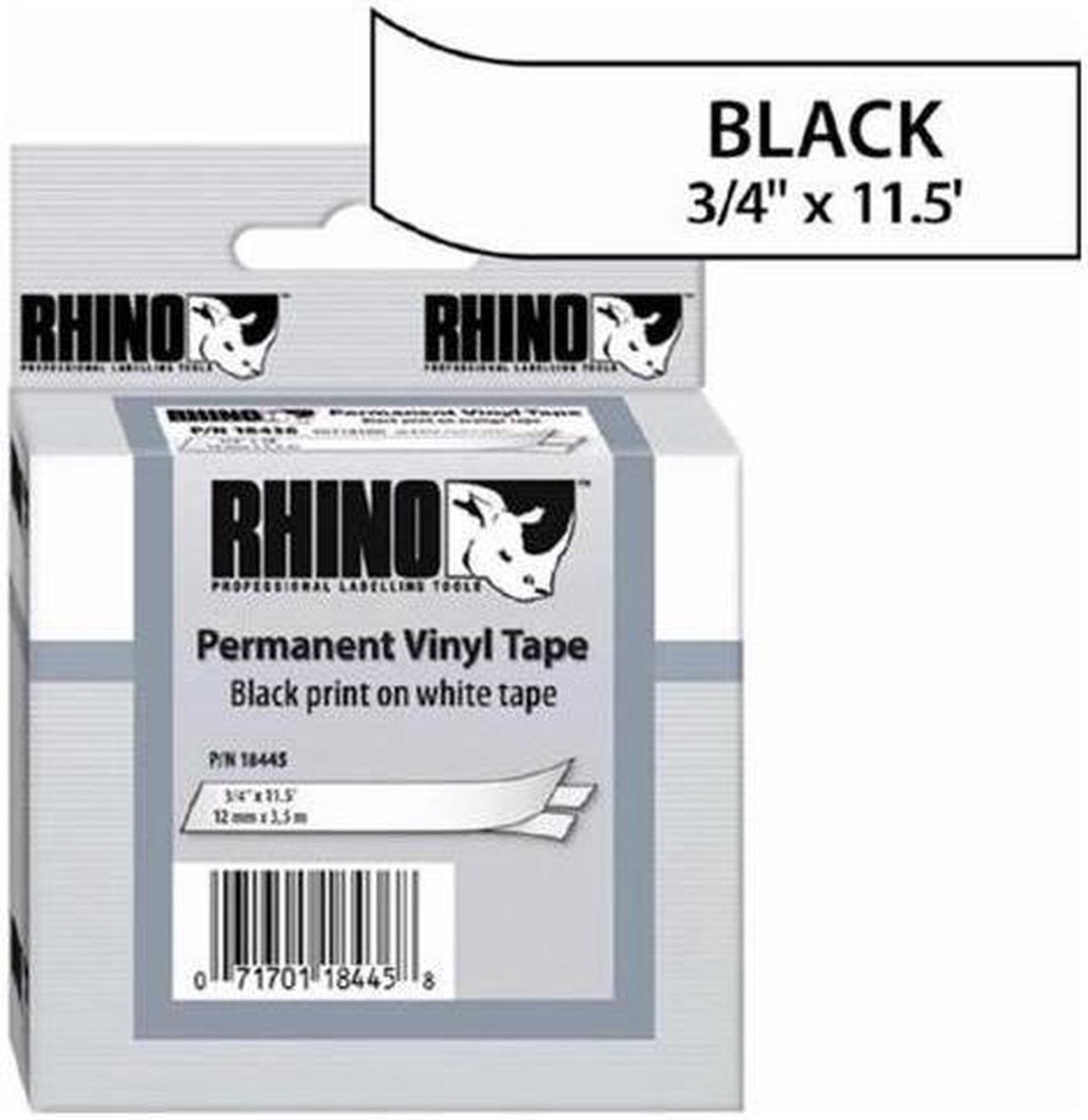 Sanford 18445 Black on White Label Printer Tape, 19mm Width, 5.5m Length