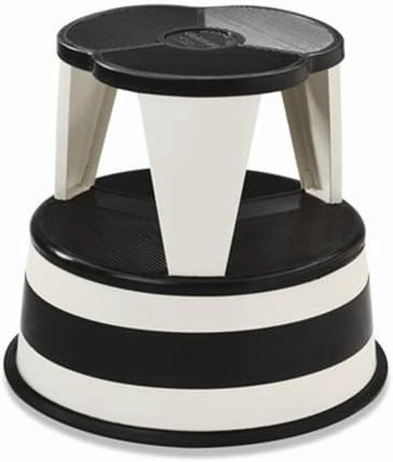 Alt view image 2 of 13 - Cramer Kik-Step Steel Step Stool 350 lb cap 16" dia. x 14 1/4h Orange 100130
