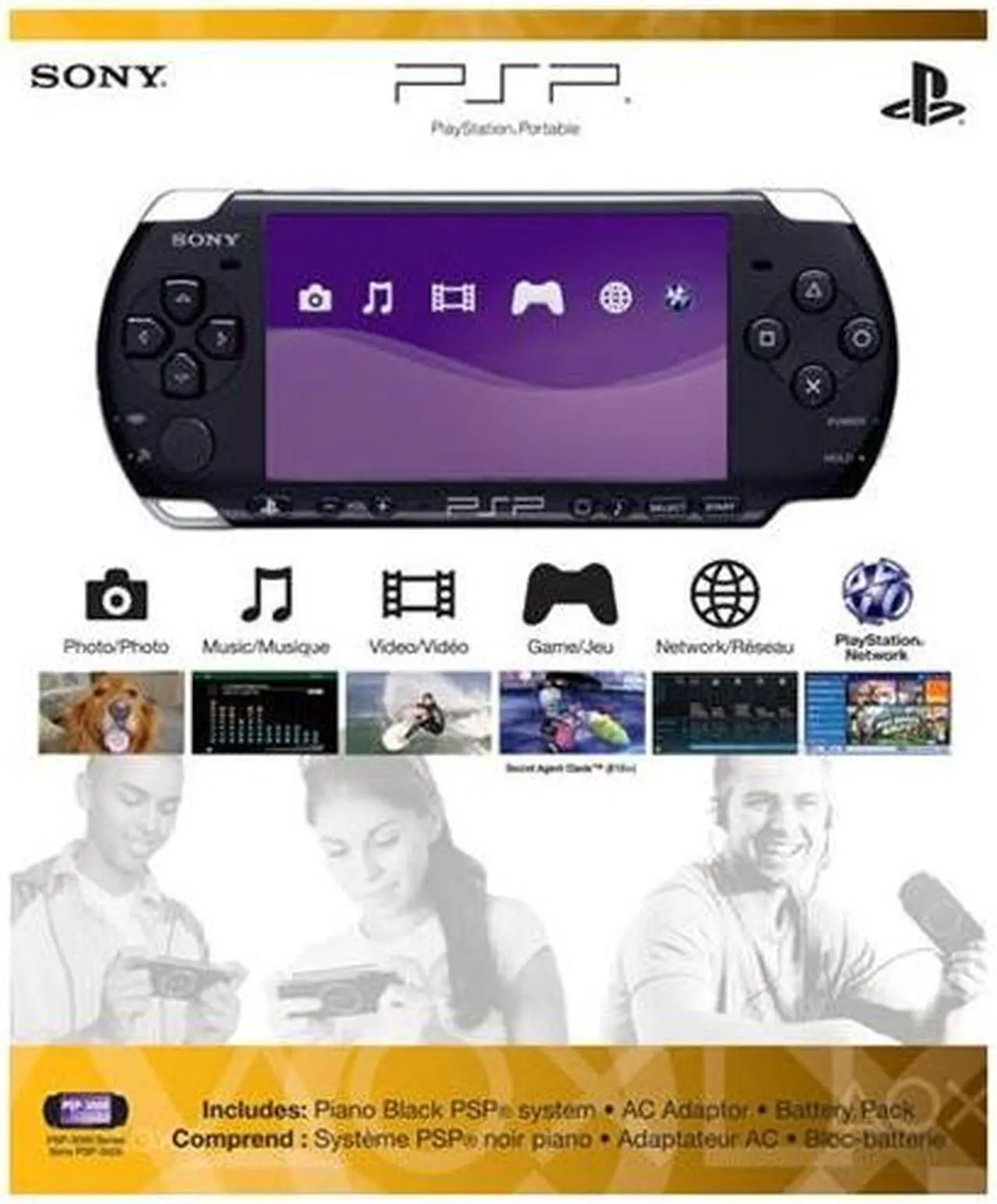 Alt view image 8 of 8 - SONY PSP 3000 Black