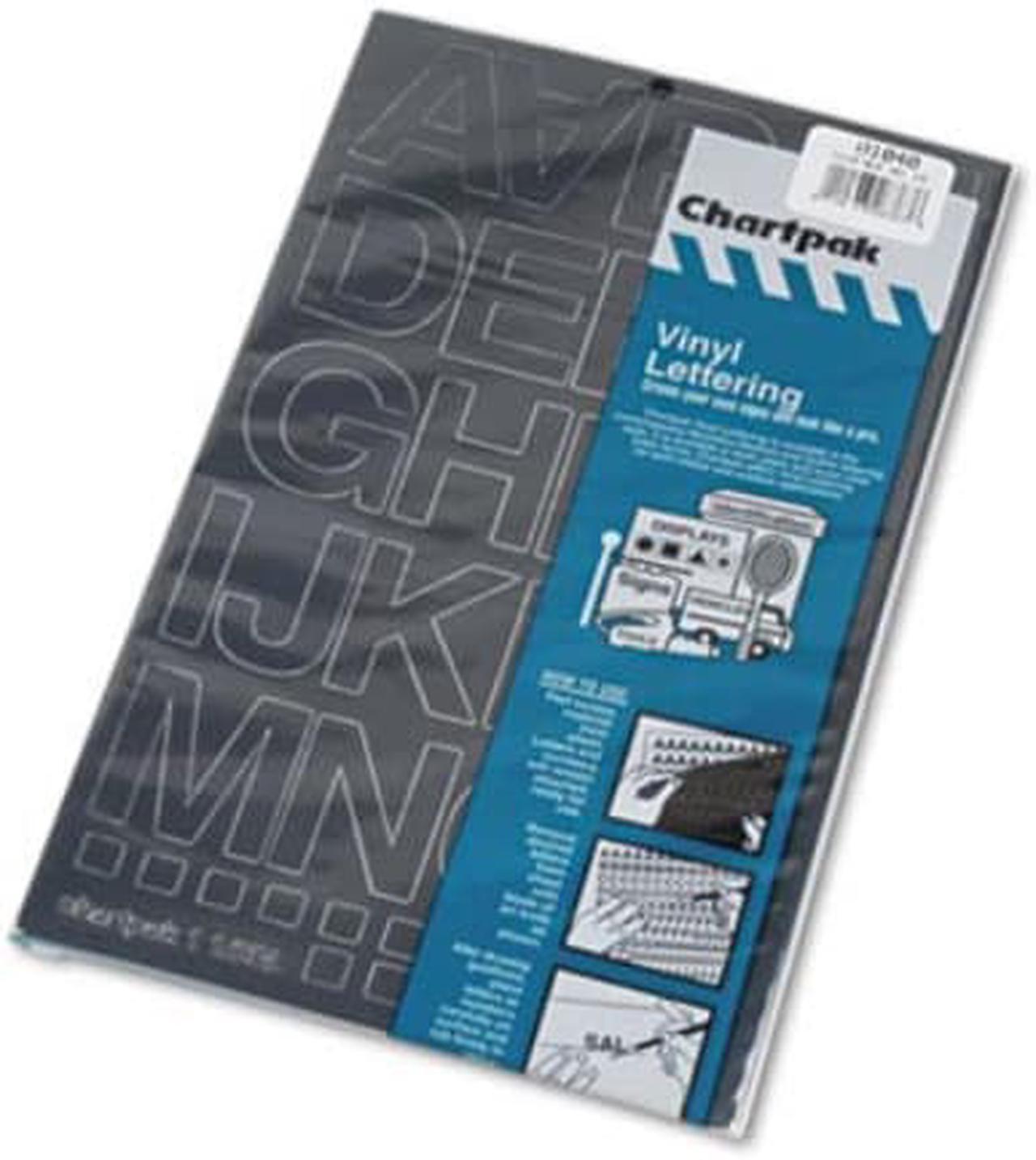 Main image of Press-On Vinyl Letters & Numbers, Self Adhesive, Black, 1 1/2"h, 37/Pa