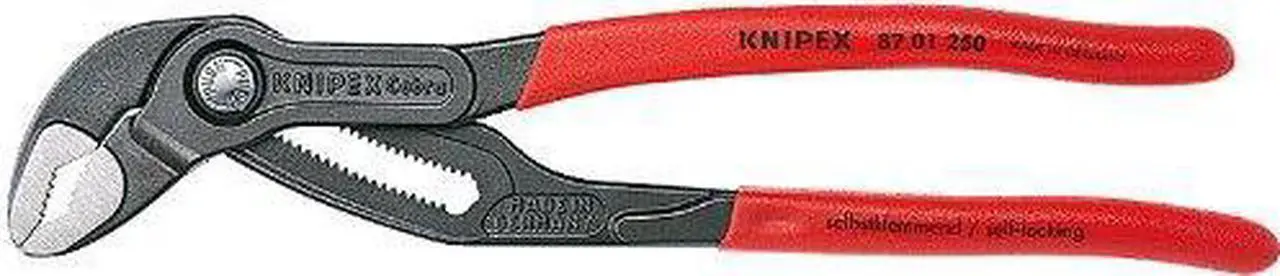 Main image of KNIPEX 87 01 250 10" Knipex Cobra Water Pump Pliers, Plastic Grip