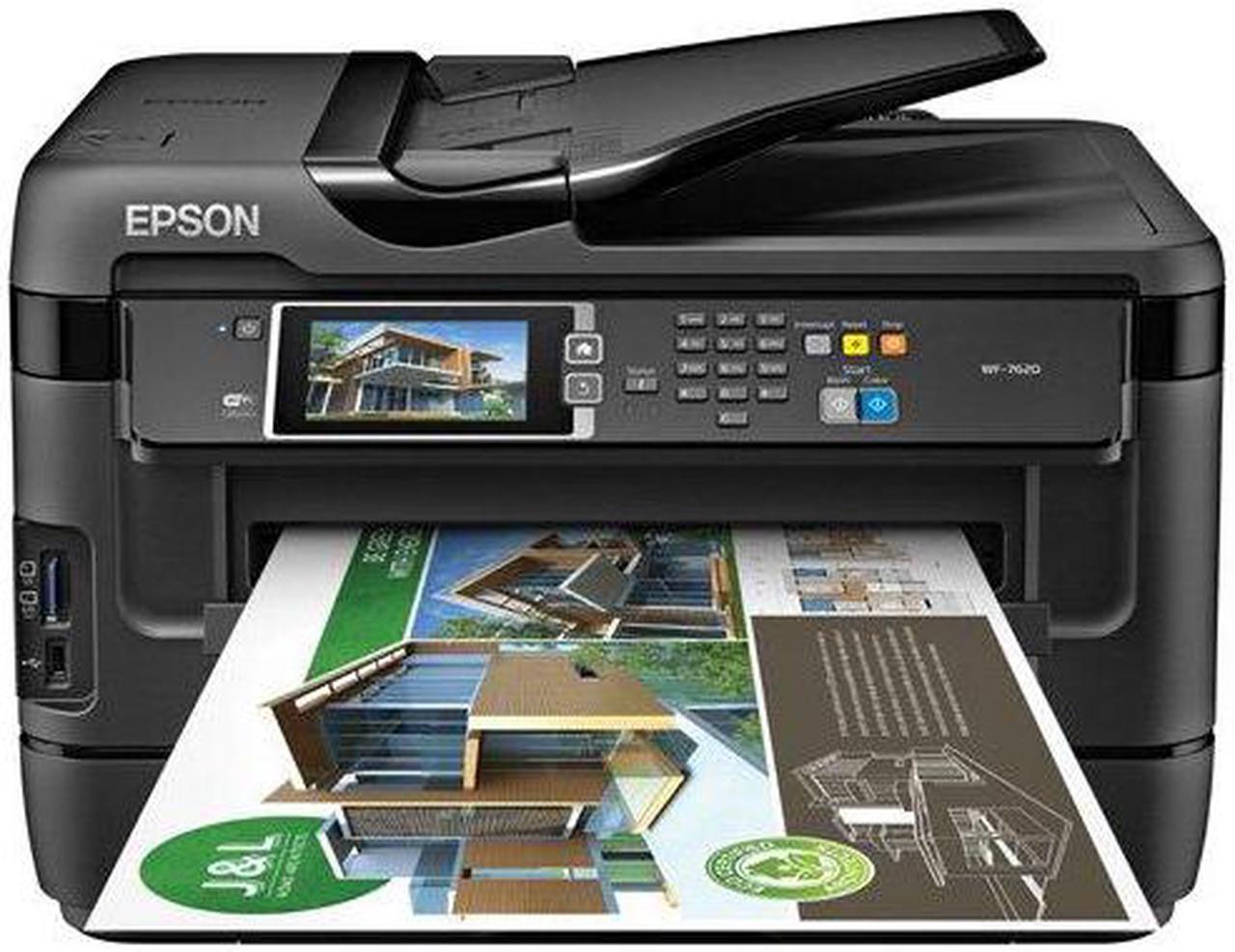 Epson WorkForce WF-7620 Wireless Duplex All-in-One Color Inkjet Multifunction Printer (C11CC97201)