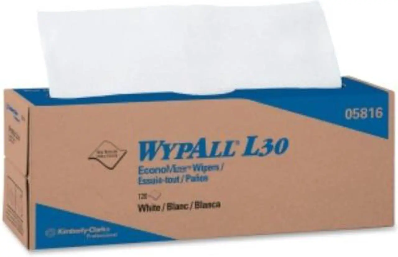 Main image of WYPALL L30 Wipers, 16 2/5 x 9 4/5, White, Pop-Up Box