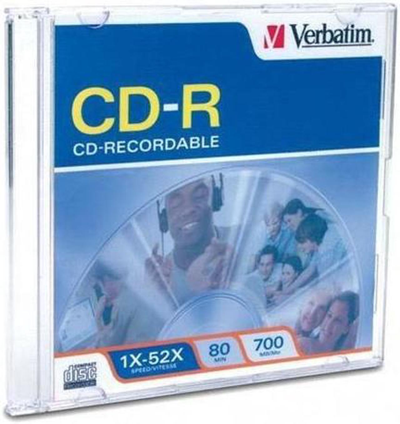 Main image of Verbatim 700MB 52X CD-R Single Slim Jewel Case Disc Model 94776