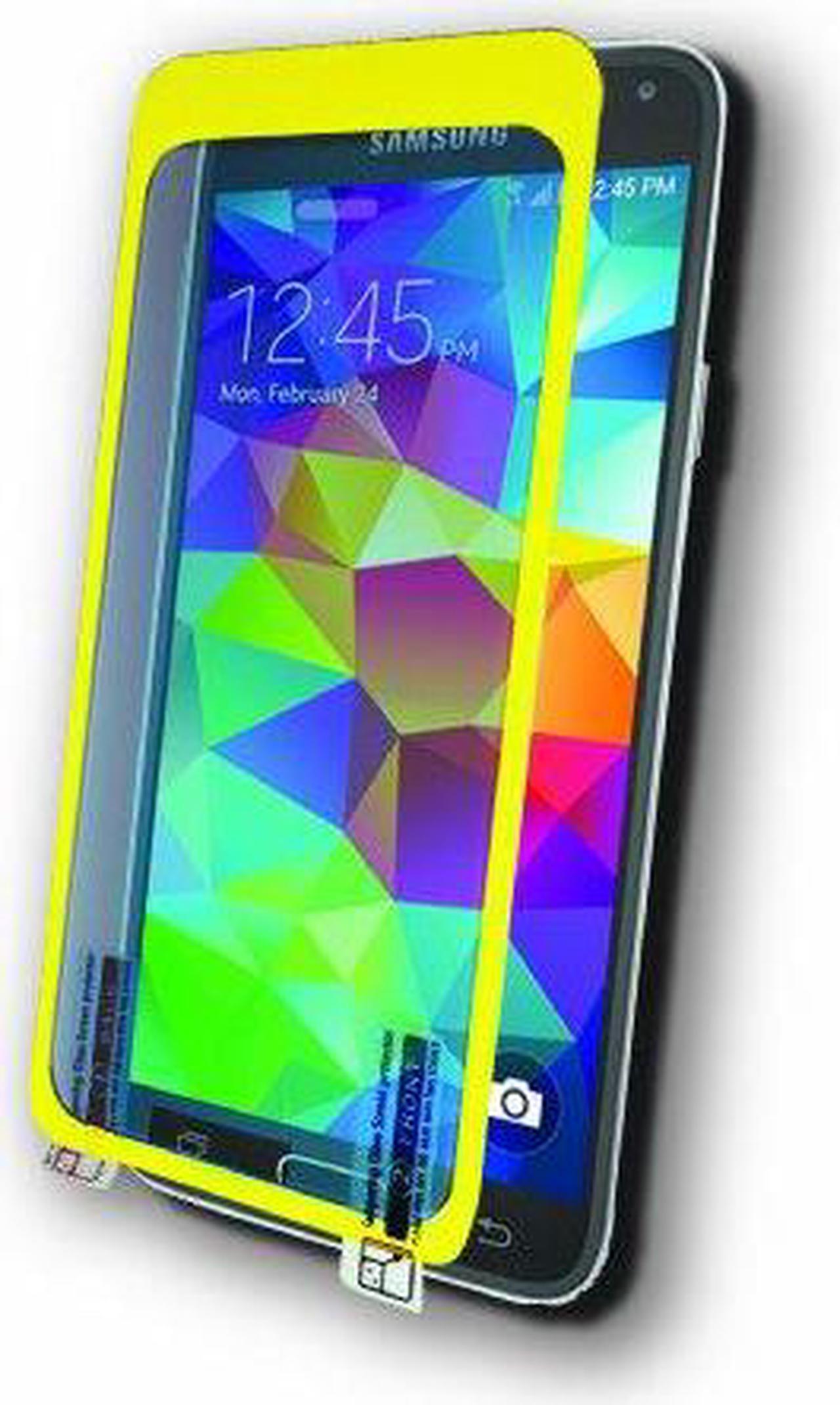 Alt view image 3 of 7 - Symtek Tempered Glass Screen Protector for Galaxy S5 Crystal Clear