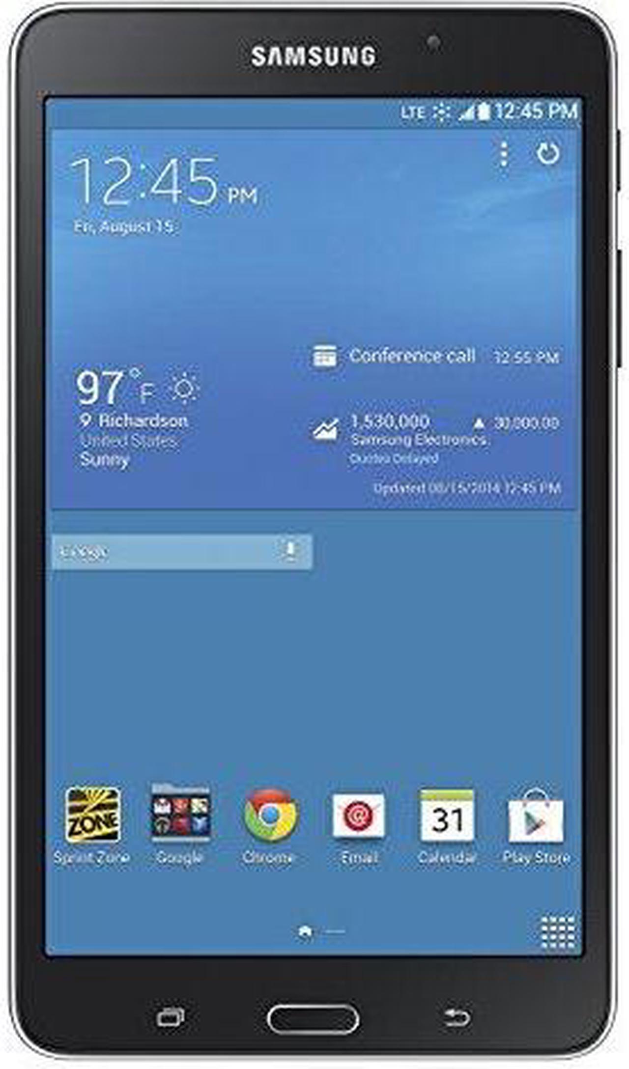 Alt view image 2 of 8 - Samsung Galaxy Tab 4 SM-T237P 16 GB Tablet - 7" - Wireless LAN - Sprint - 4G - 1.20 GHz - Ebony Black