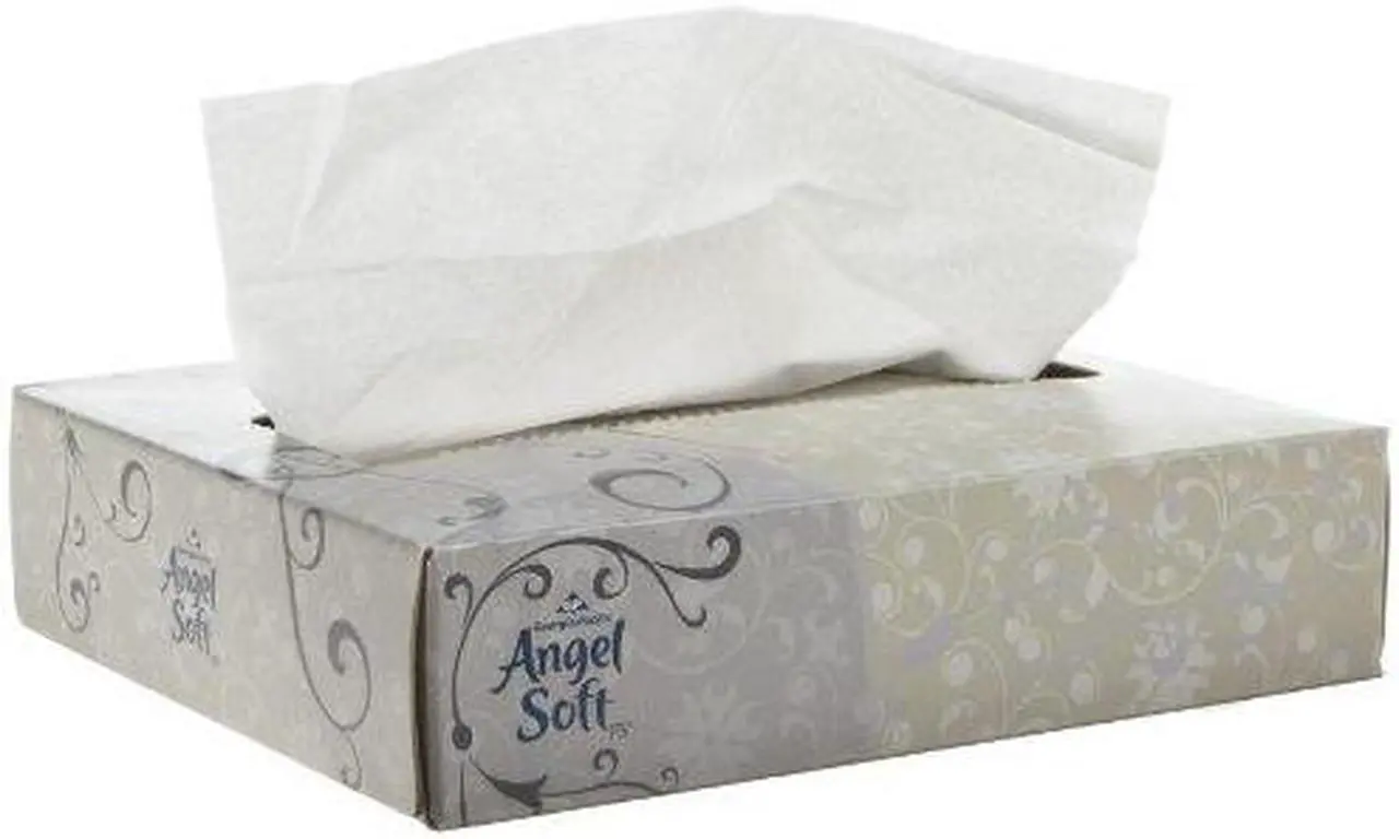 Main image of Facial Tissue, White, 50 Sheets/Box, 60 Boxes/Carton