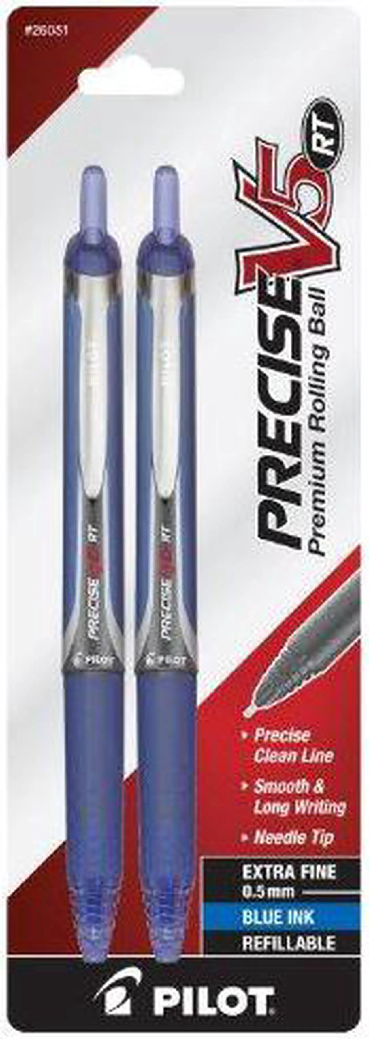 Alt view image 2 of 7 - Precise V5 Retractable Roller Ball Pen 2 Pk*6