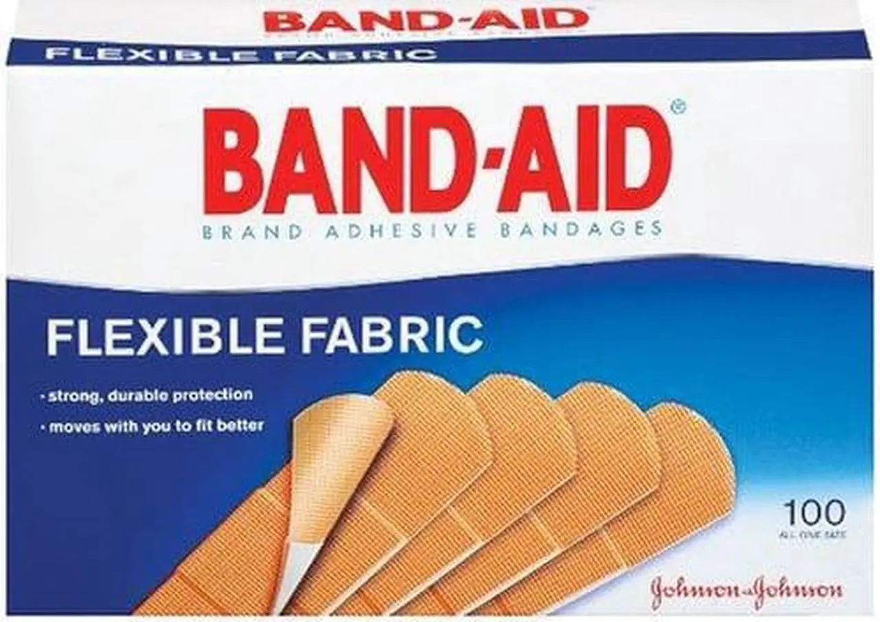 Alt view image 5 of 20 - BAND-AID Flexible Fabric Adhesive Bandages 1" x 3" 100/Box 4444