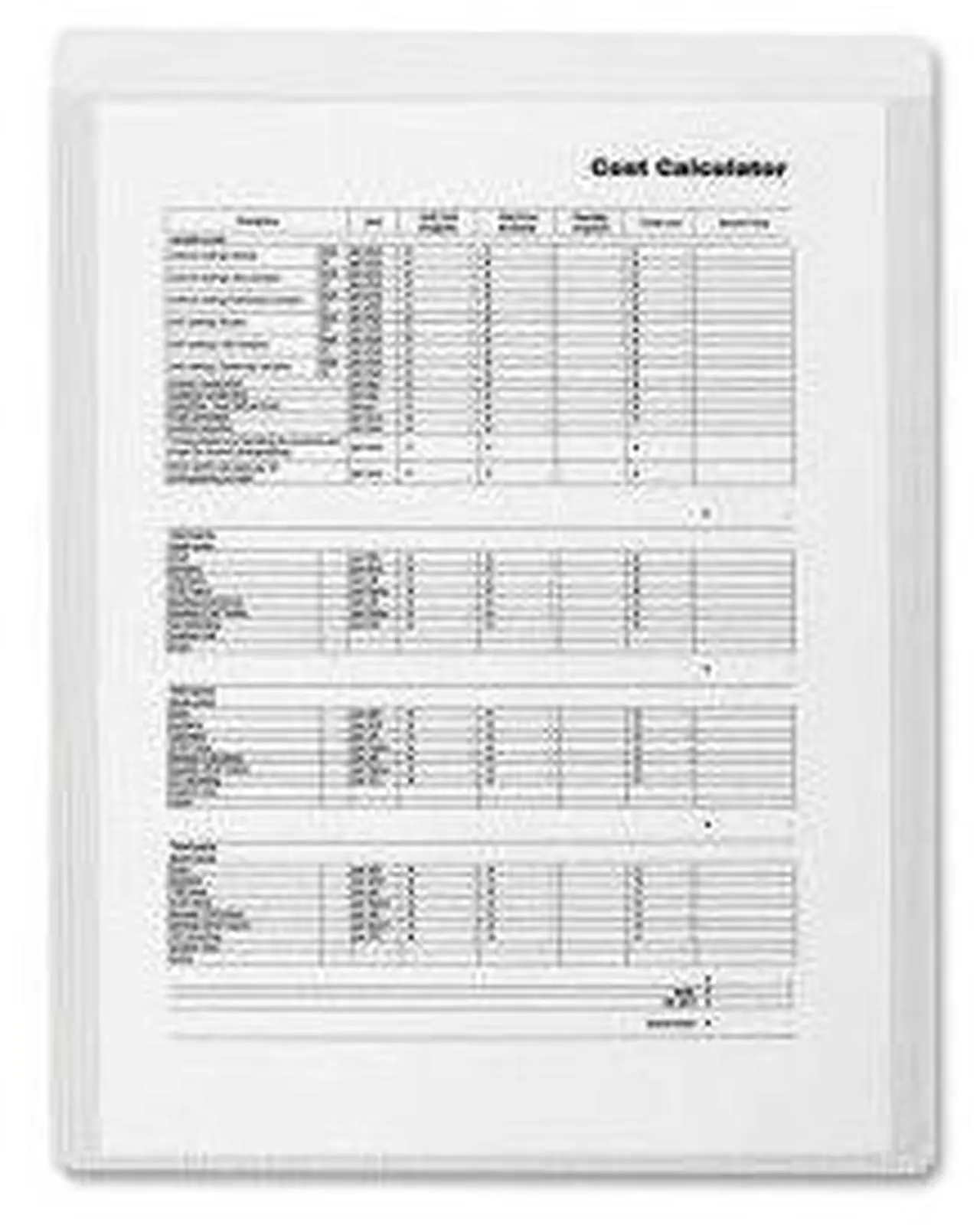 Alt view image 3 of 4 - Business Source Shop Ticket Holders Self-Adhesive 8-1/2"x11" 5/PK 50/BX CL 16466