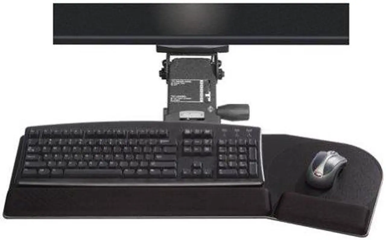 Alt view image 2 of 7 - Kelly Computer Supply Leverless Lift N Lock California Keyboard Tray 28 x 10