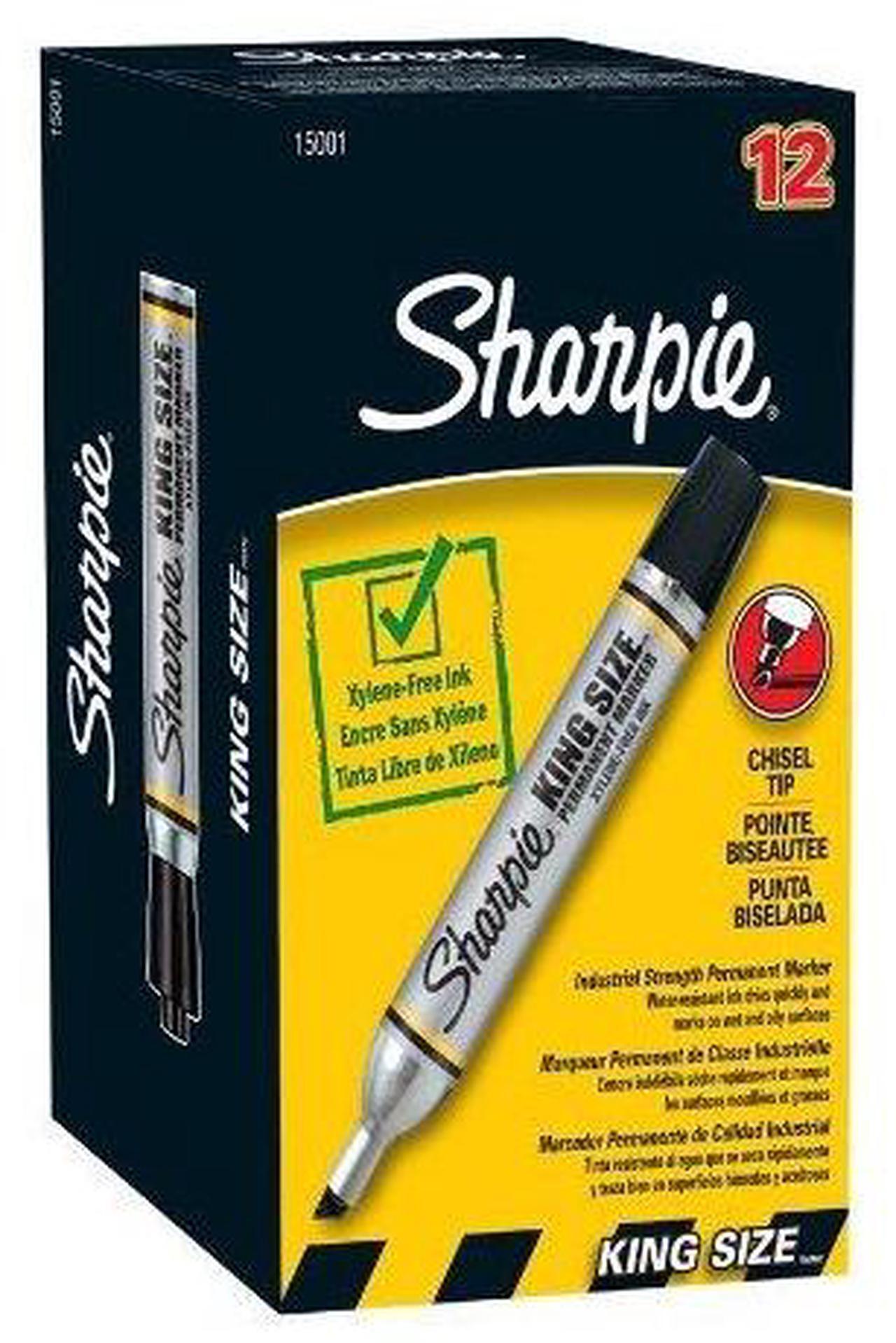 Alt view image 2 of 11 - SHARPIE 25053 Smear Guard Highlighter Set, Chisel Tip Fluorescent Colors PK12