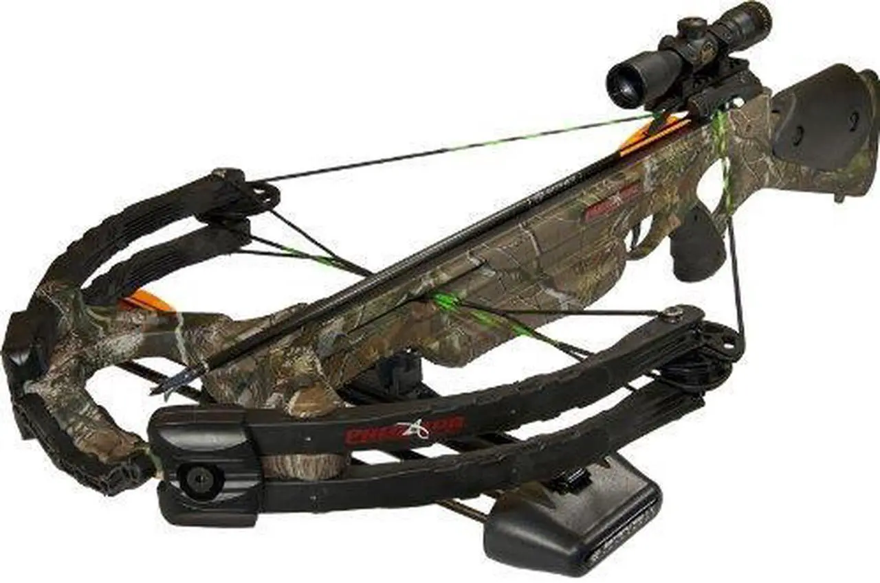 Alt view image 11 of 13 - Barnett 78015 Predator AVI Crossbow Package 4x32 Scope Quiver Bolts