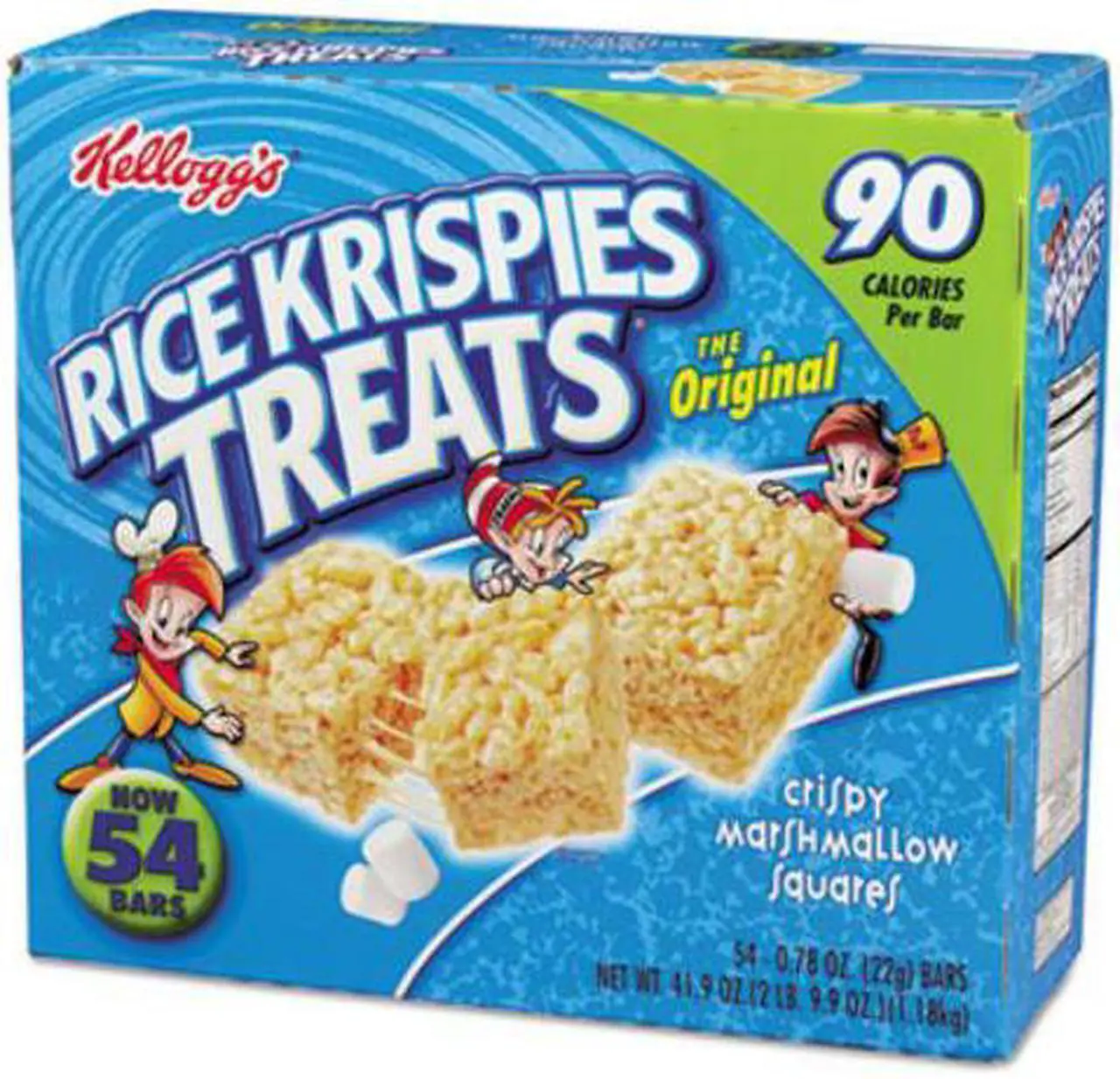 Alt view image 2 of 6 - Kellogg's Rice Krispies Treats, Original Marshmallow, 0.78oz Pack, 54 per Carton
