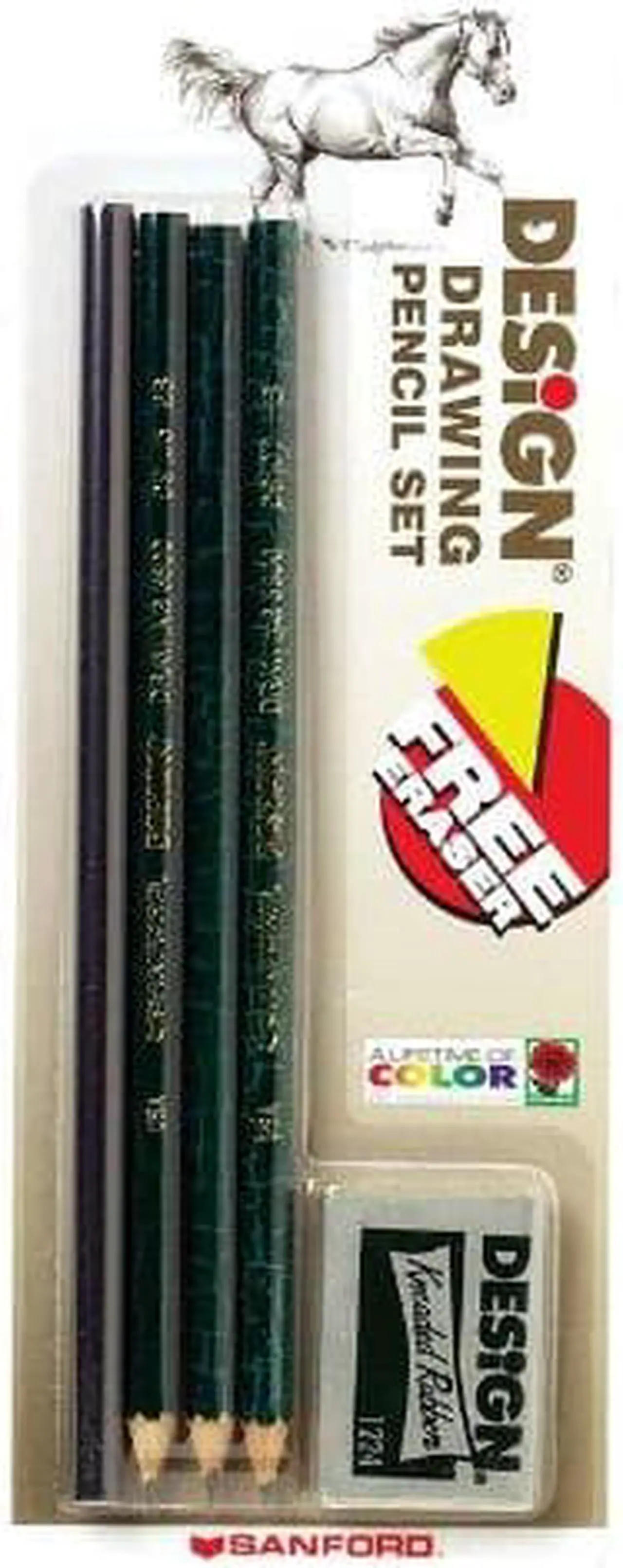 Alt view image 2 of 11 - Prismacolor Scholar Graphite Pencil Set, 4B, 2B, HB, 2H Pencils, Kneaded Eraser
