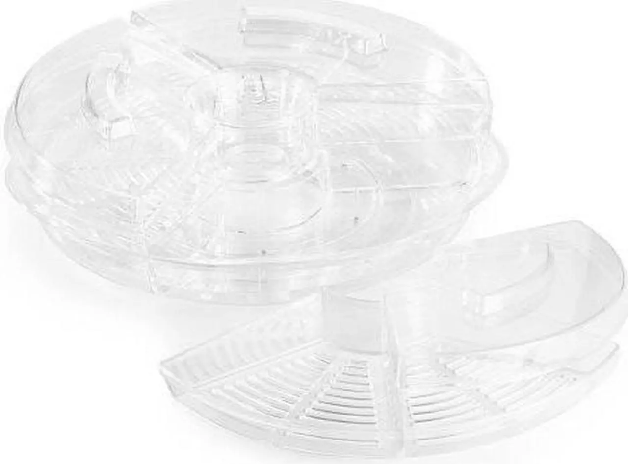 Alt view image 12 of 20 - Prodyne Ab5l Acrylic Tray Appetizers On Ice With Lids Keeps