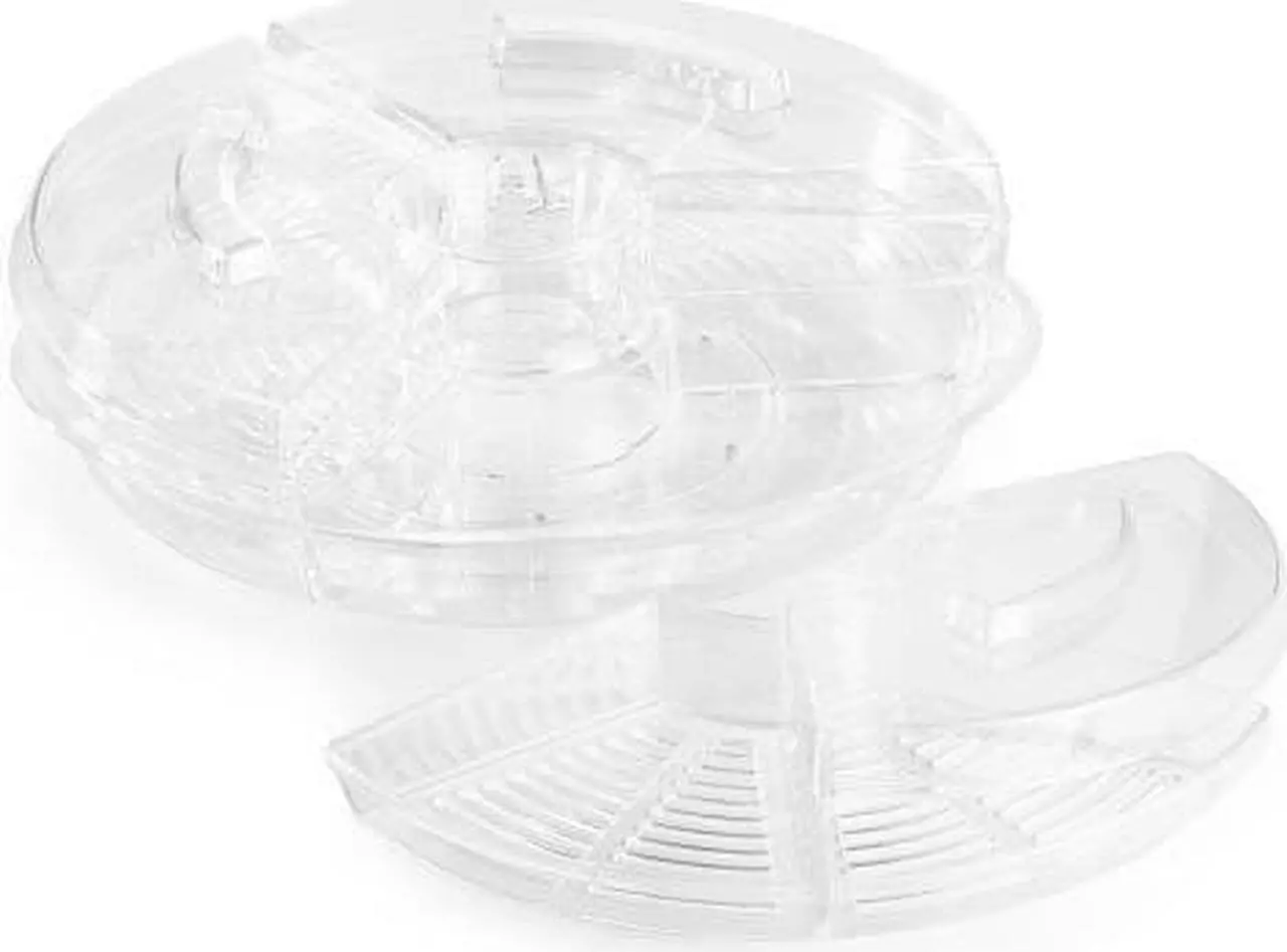 Alt view image 13 of 20 - Prodyne Ab5l Acrylic Tray Appetizers On Ice With Lids Keeps