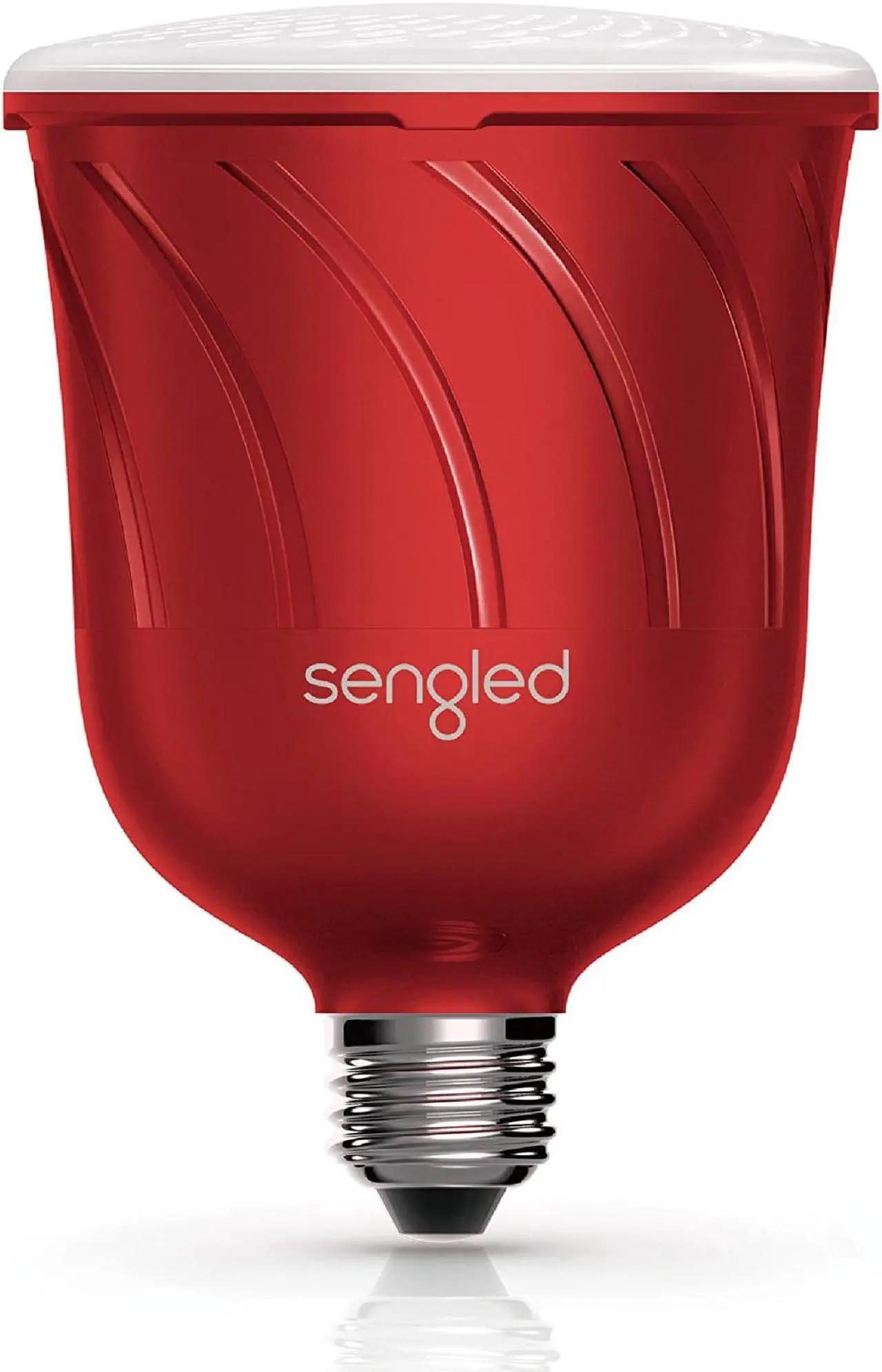 Alt view image 5 of 10 - Sengled Pulse Dimmable LED Light with Wireless Bluetooth Satellite Speaker, Red