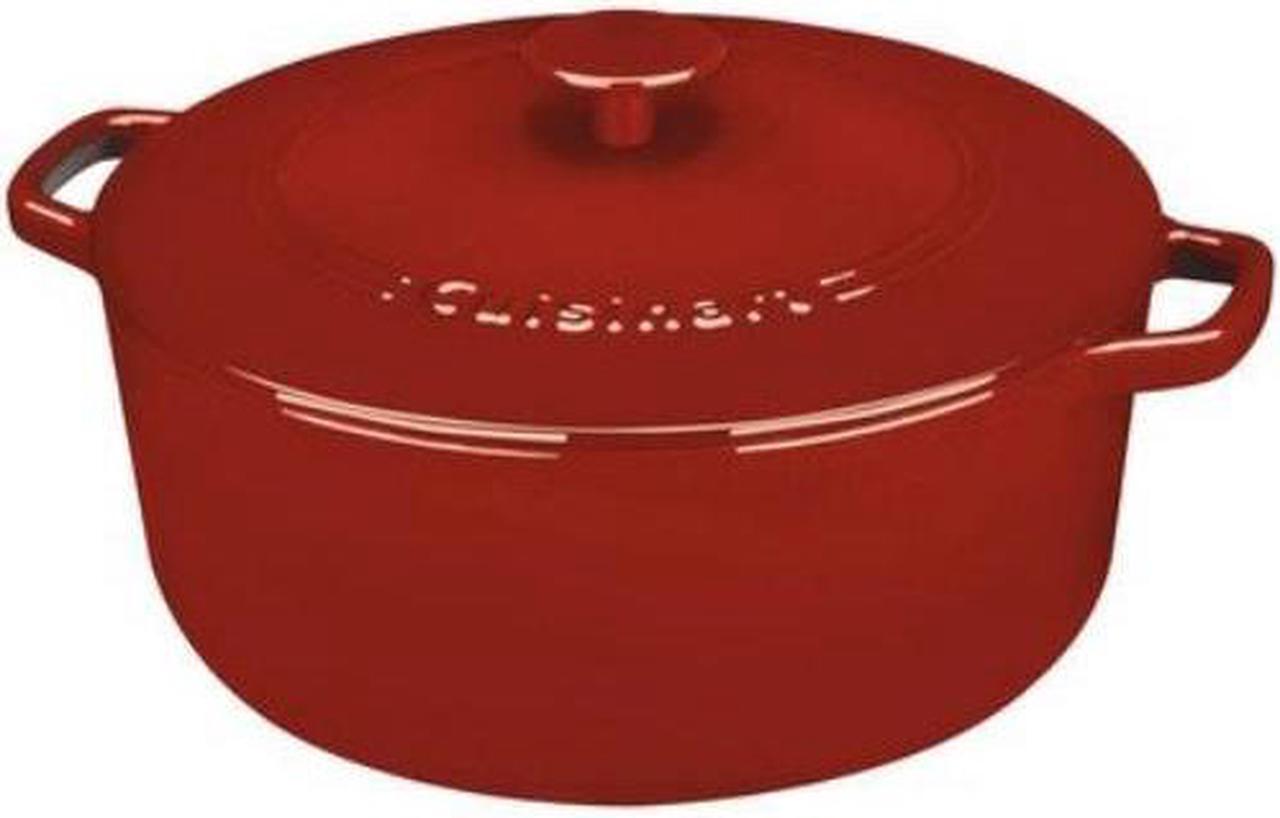 Main image of Cuisinart CI670-30CR Chef's Classic Enameled Cast Iron 7-Quart Round Covered Casserole, Cardinal Red