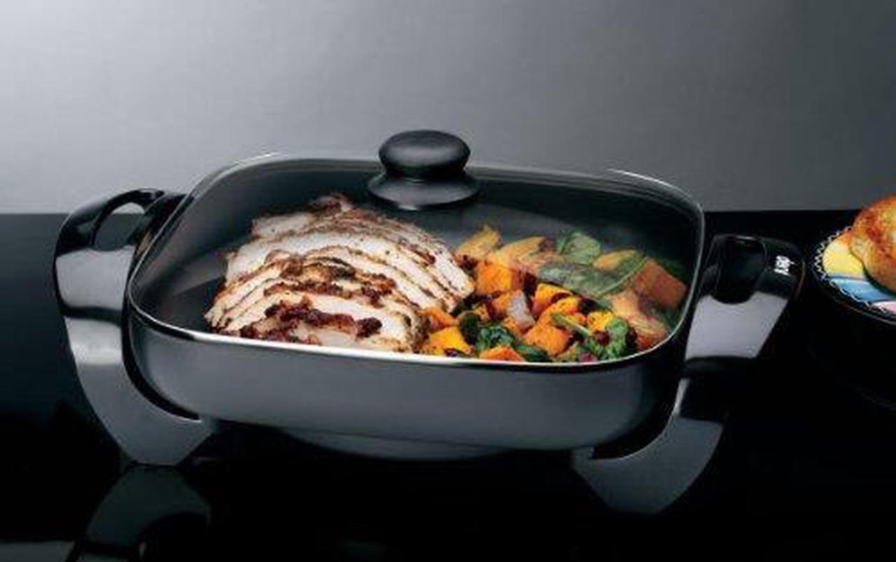 Alt view image 2 of 3 - Oster 12" X 16" Kitchen Countertop Electric Skillet Pan  - Black (CKSTSKFM-1216R)